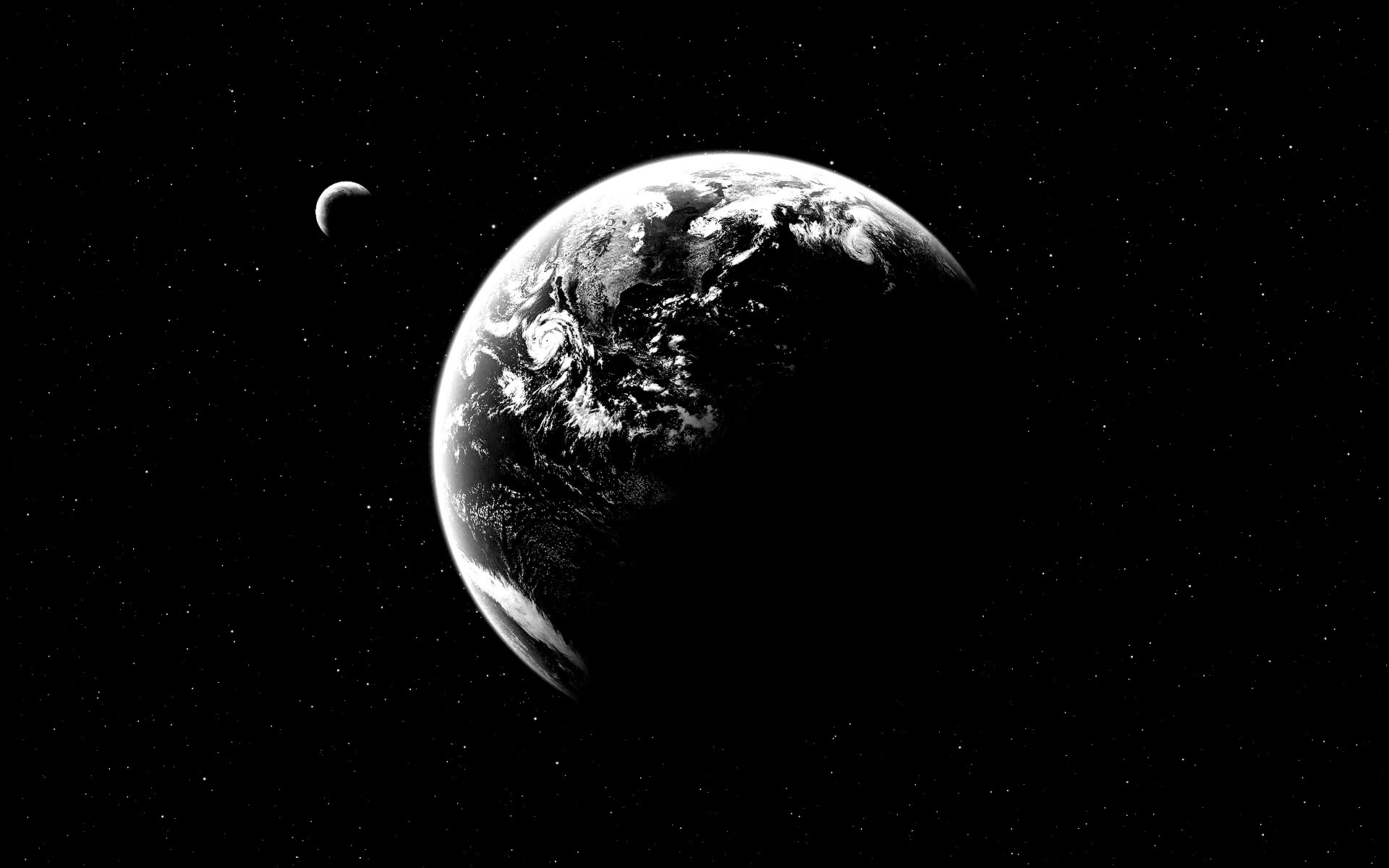 Вид Земли из космоса обои