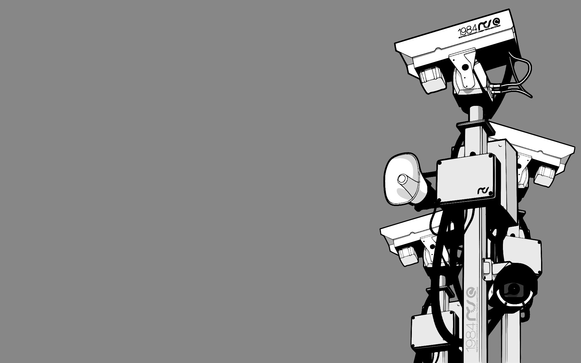 Недремлющее око камер наблюдения обои