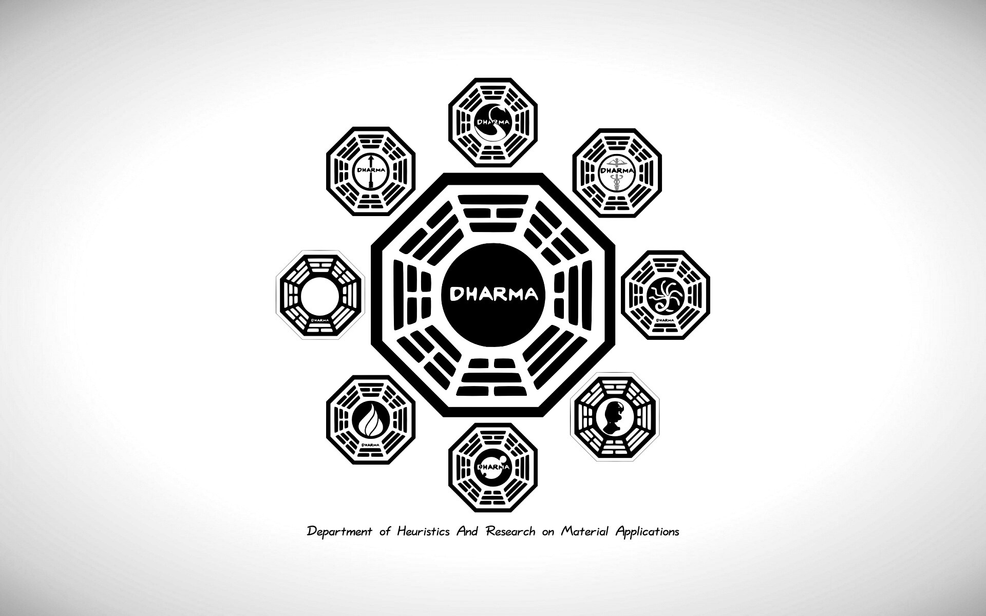 Логотипы станций Дхарма обои