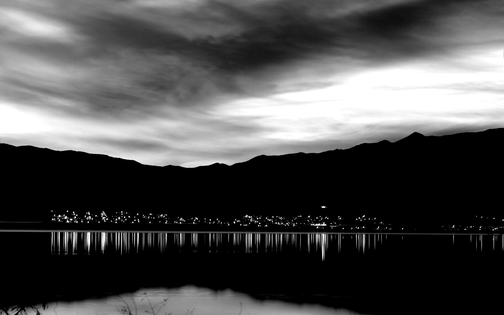 Закат на озере Юта обои