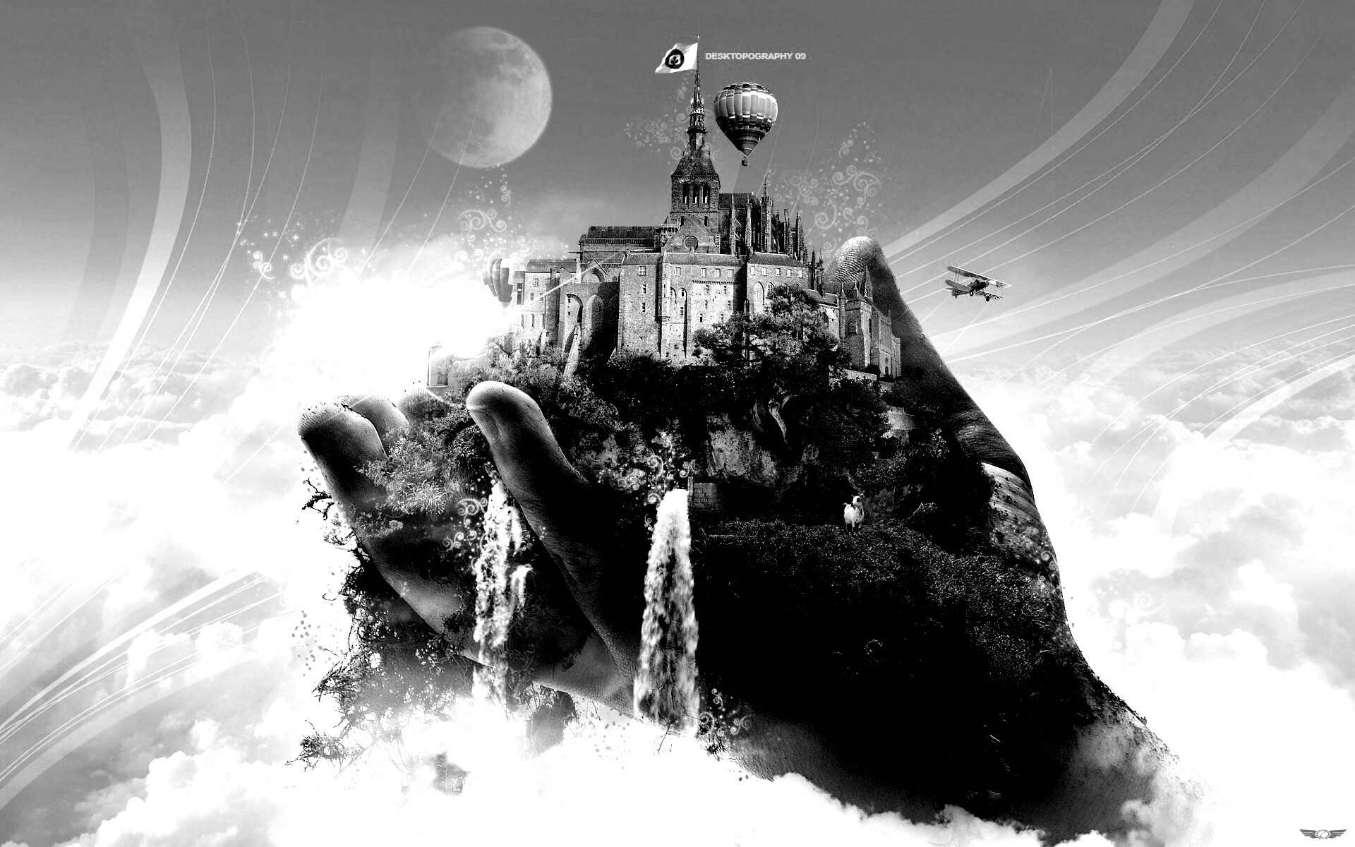 Замок в руке обои