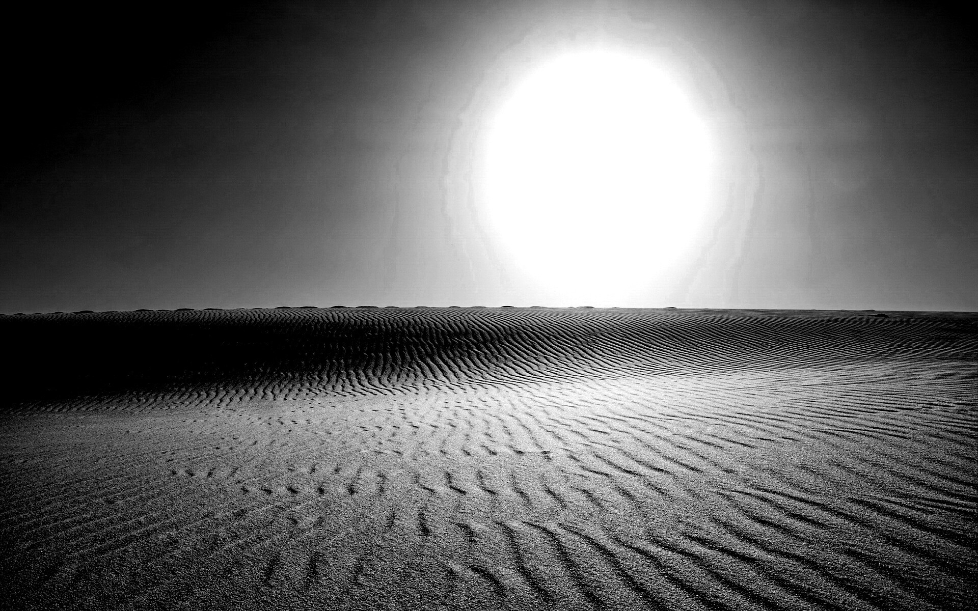 Пустыня до горизонта обои