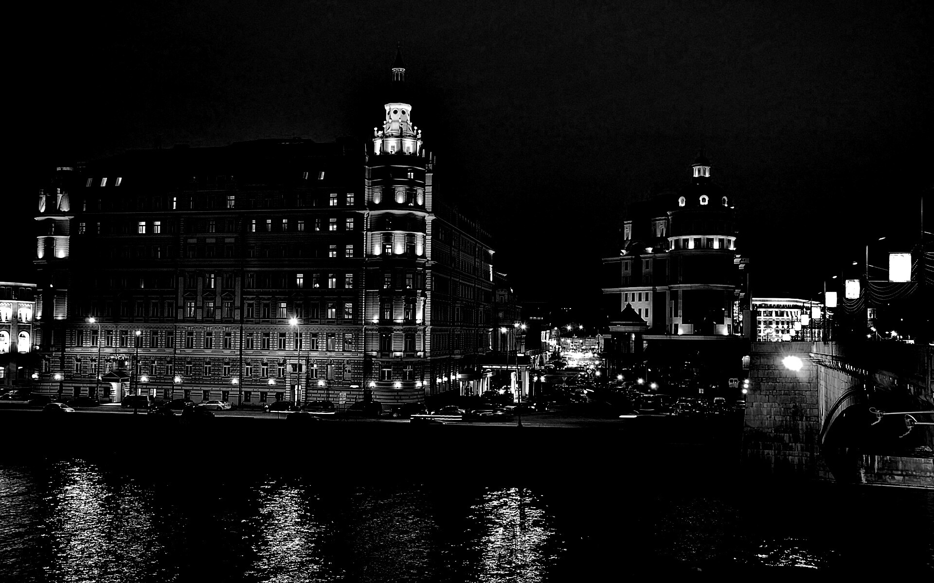 Ночной город обои