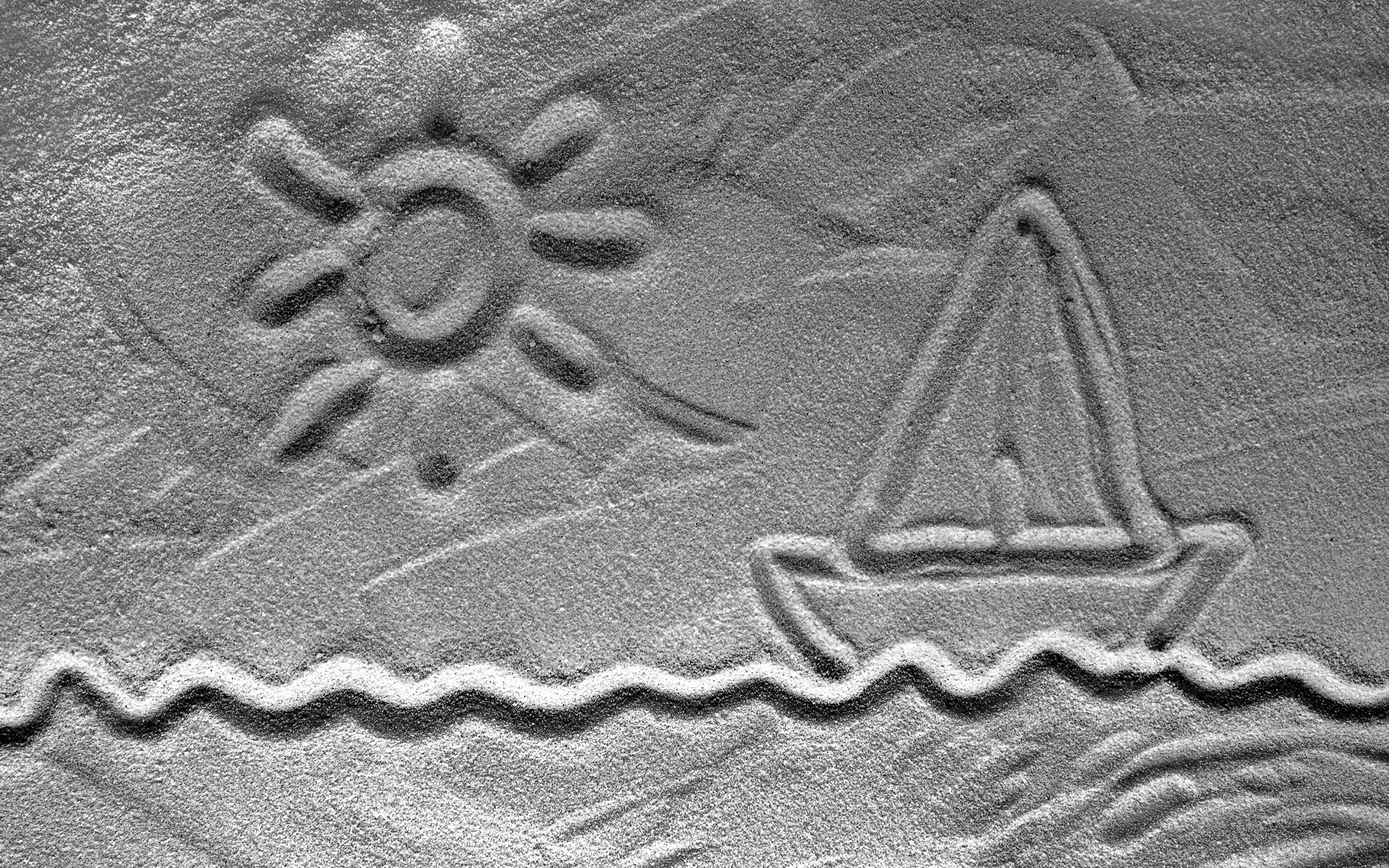 Рисунки на песке обои