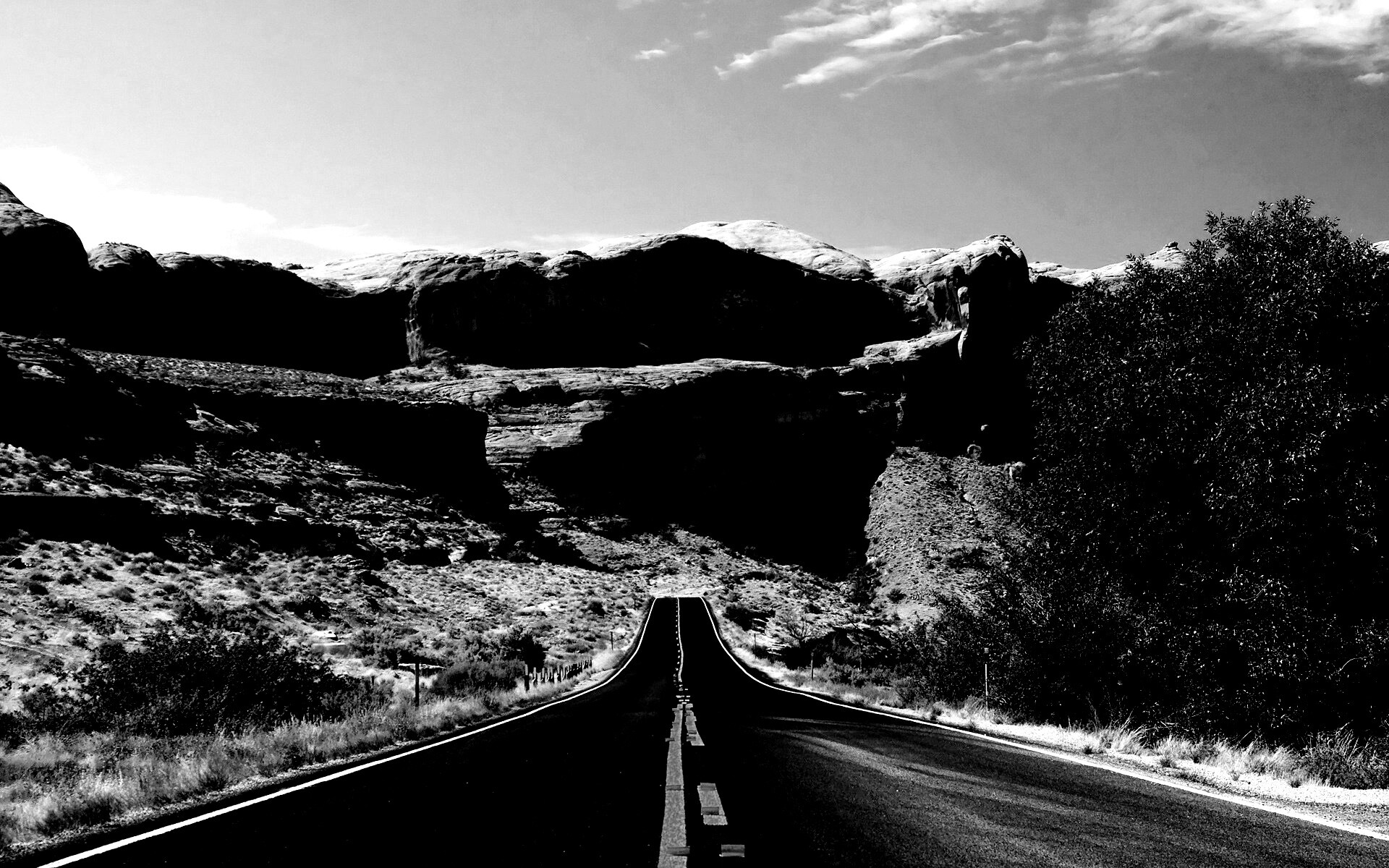 Дорога в горах обои