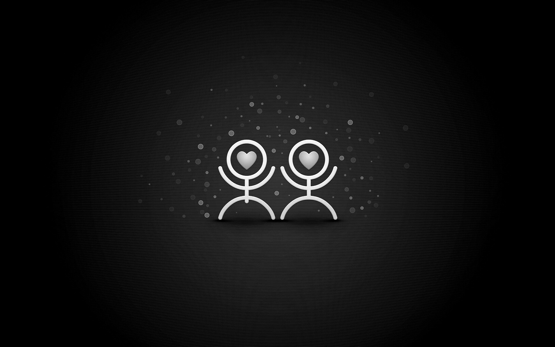 Влюблённые человечки обои