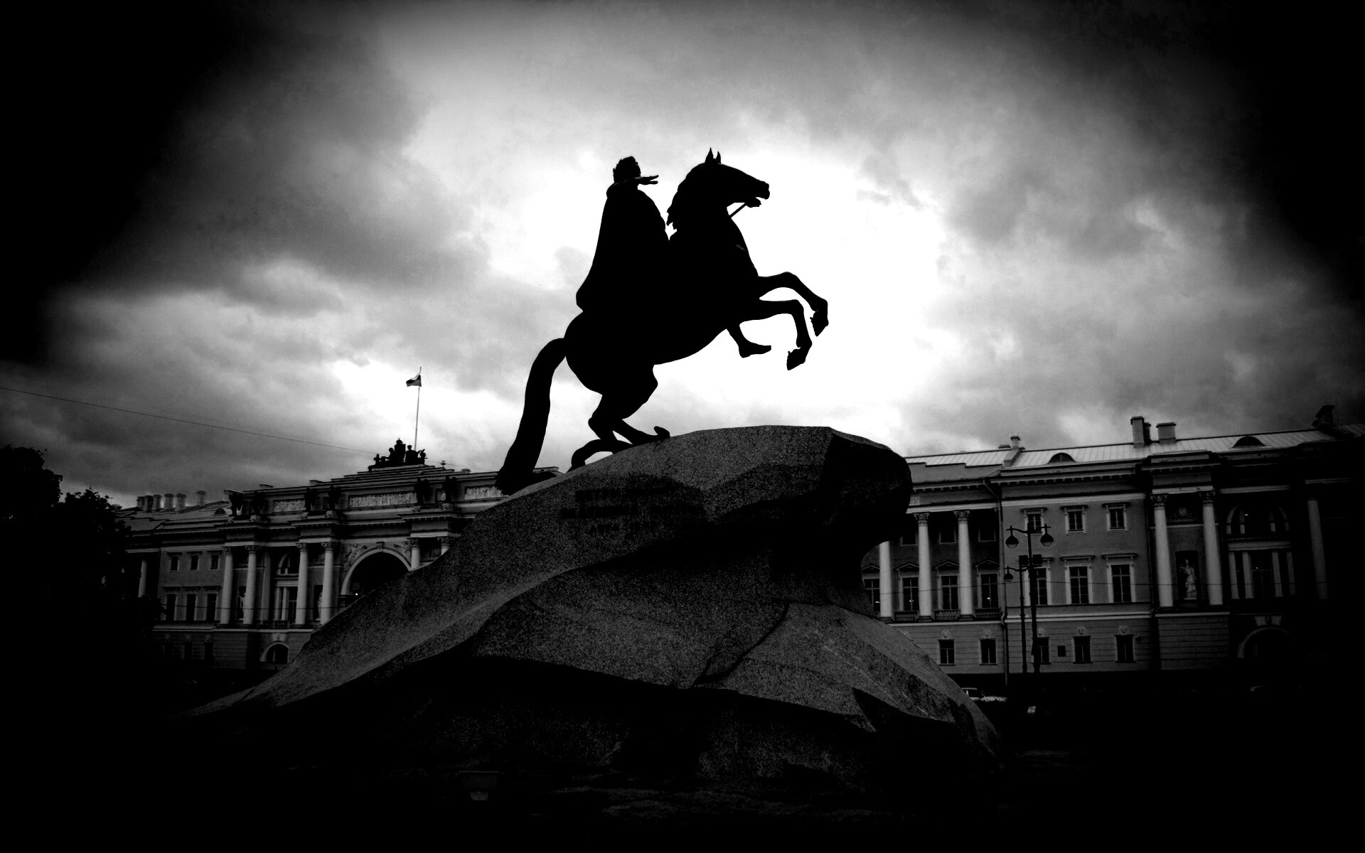 Медный Всадник в Питере обои