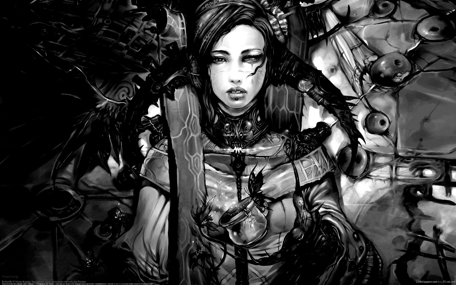 Странная девушка обои