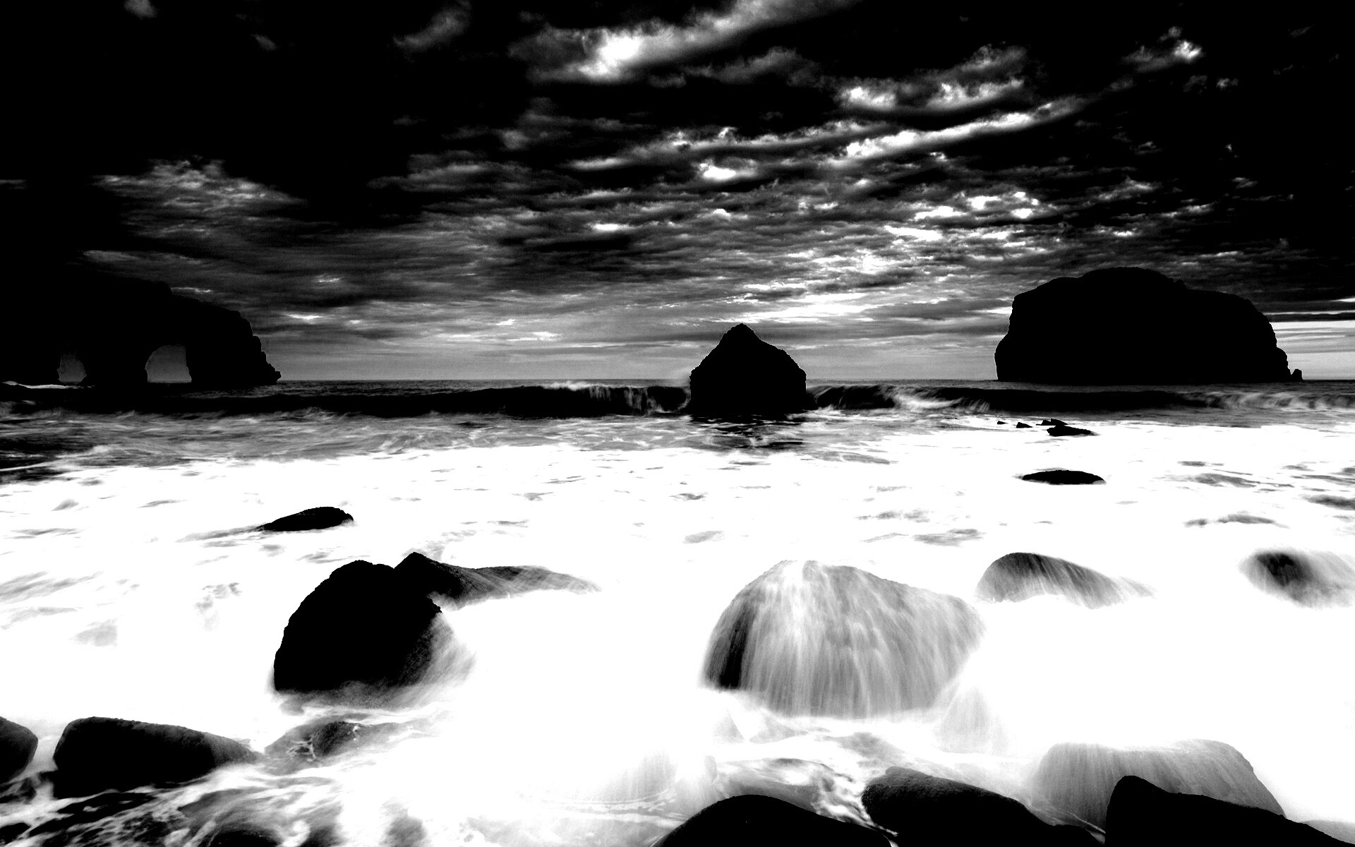 Волнующееся море обои