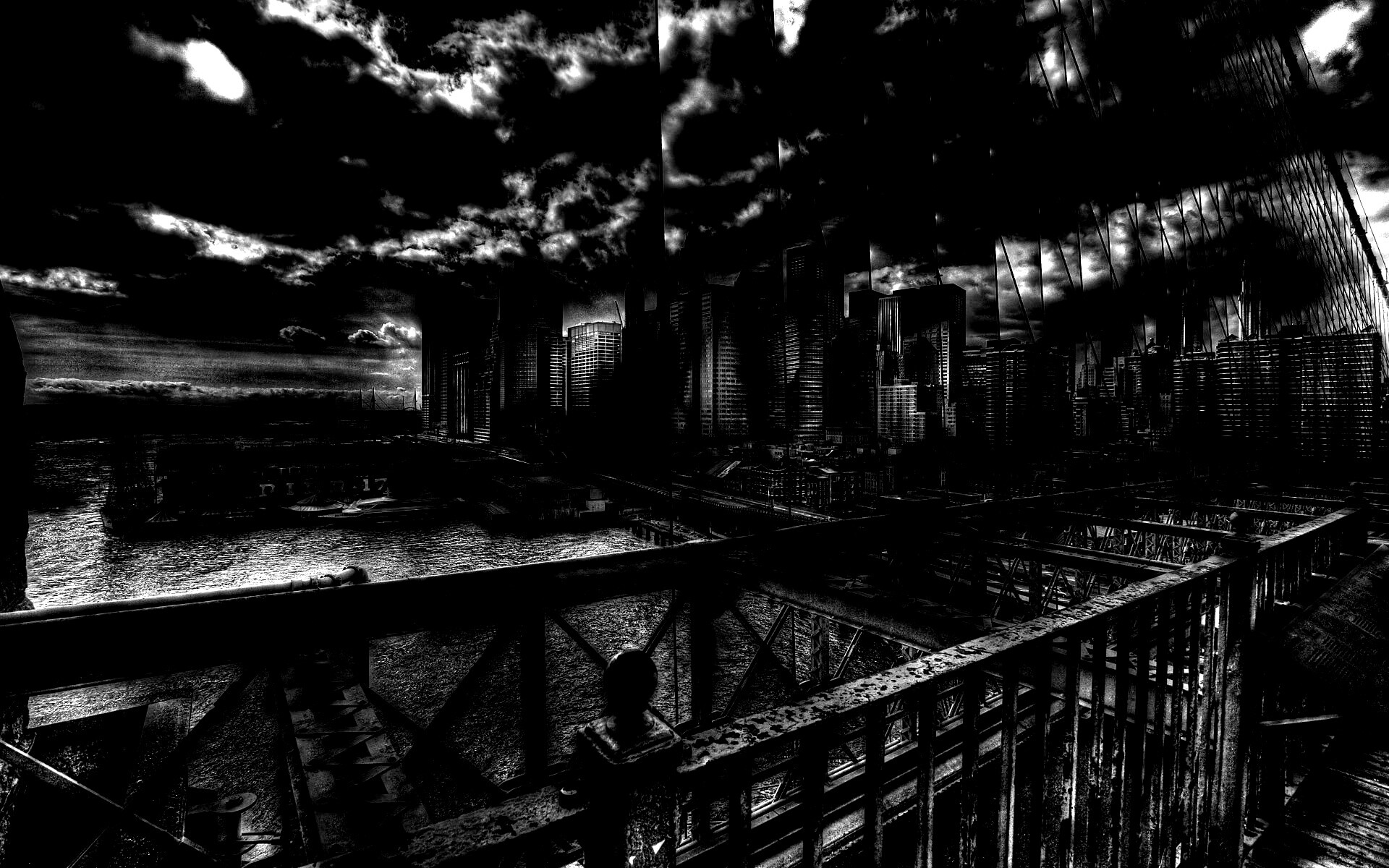 Вид с моста обои