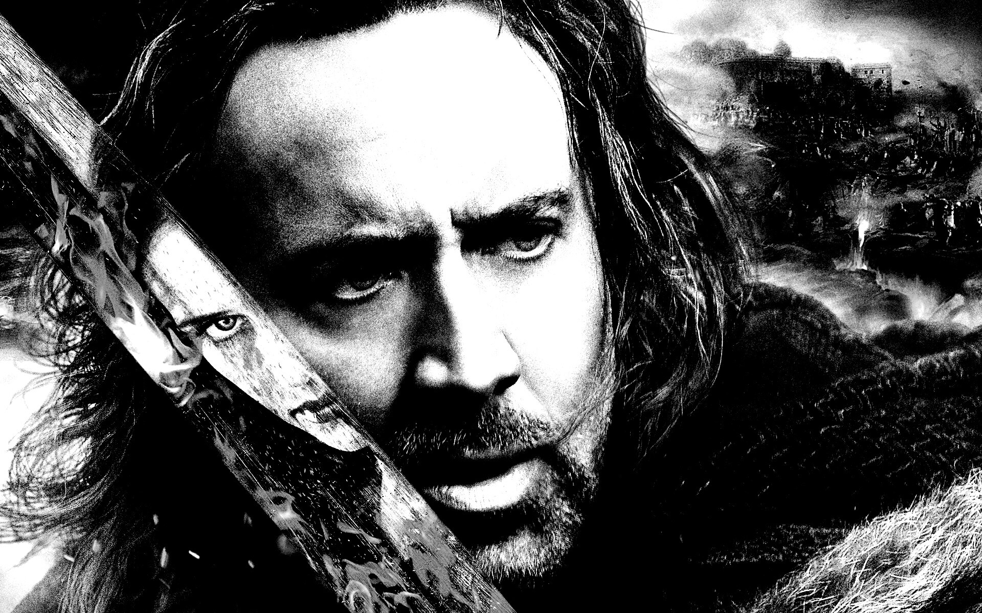 Николас Кейдж в фильме Время ведьм обои