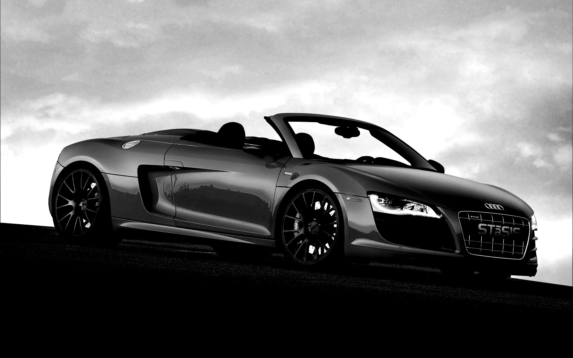 Красная Audi обои