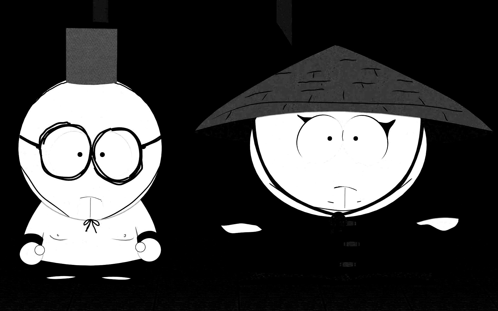 Баттерс Стотч и Эрик Картман в Китайской проблеме обои