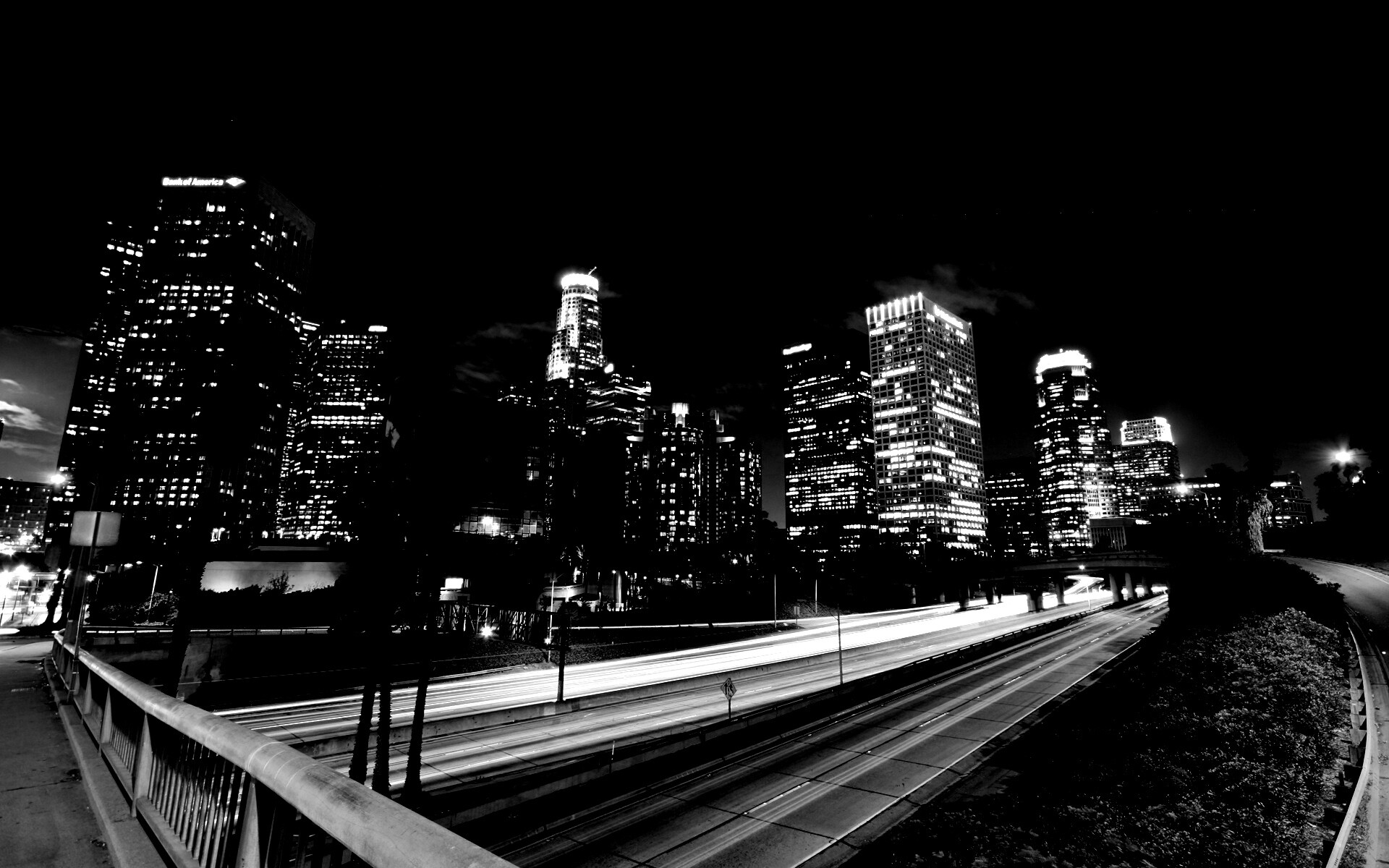 Ночной город обои