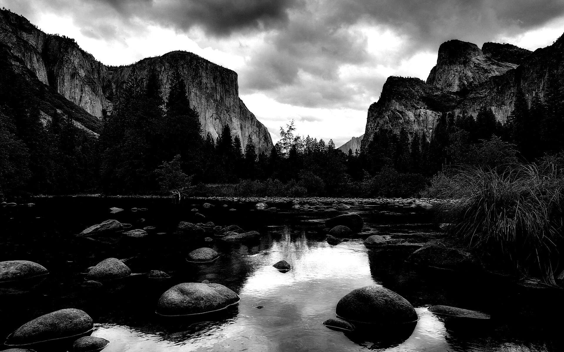 Мелкое русло реки обои