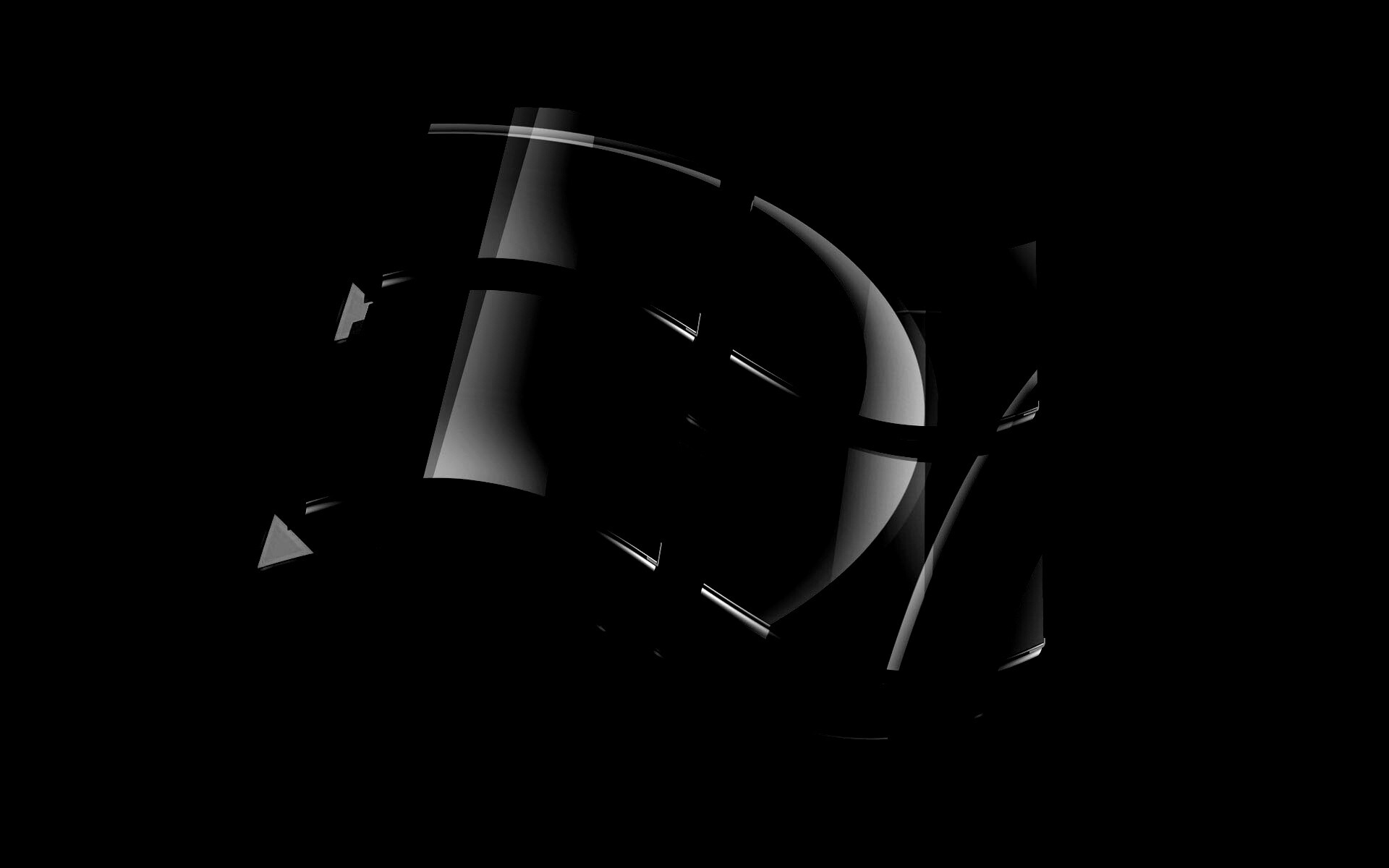 Стеклянный логотип Windows обои