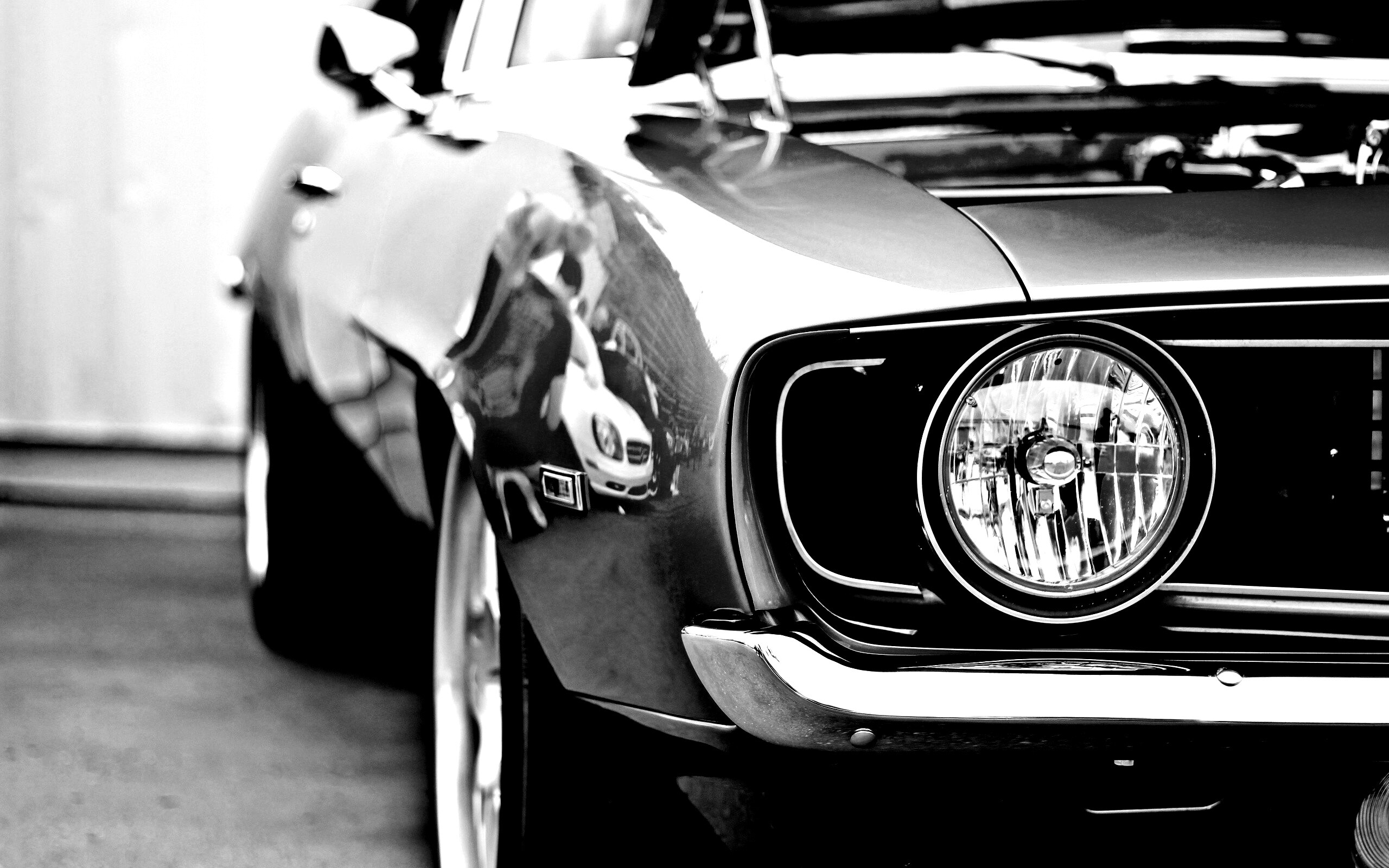 Синяя машина обои