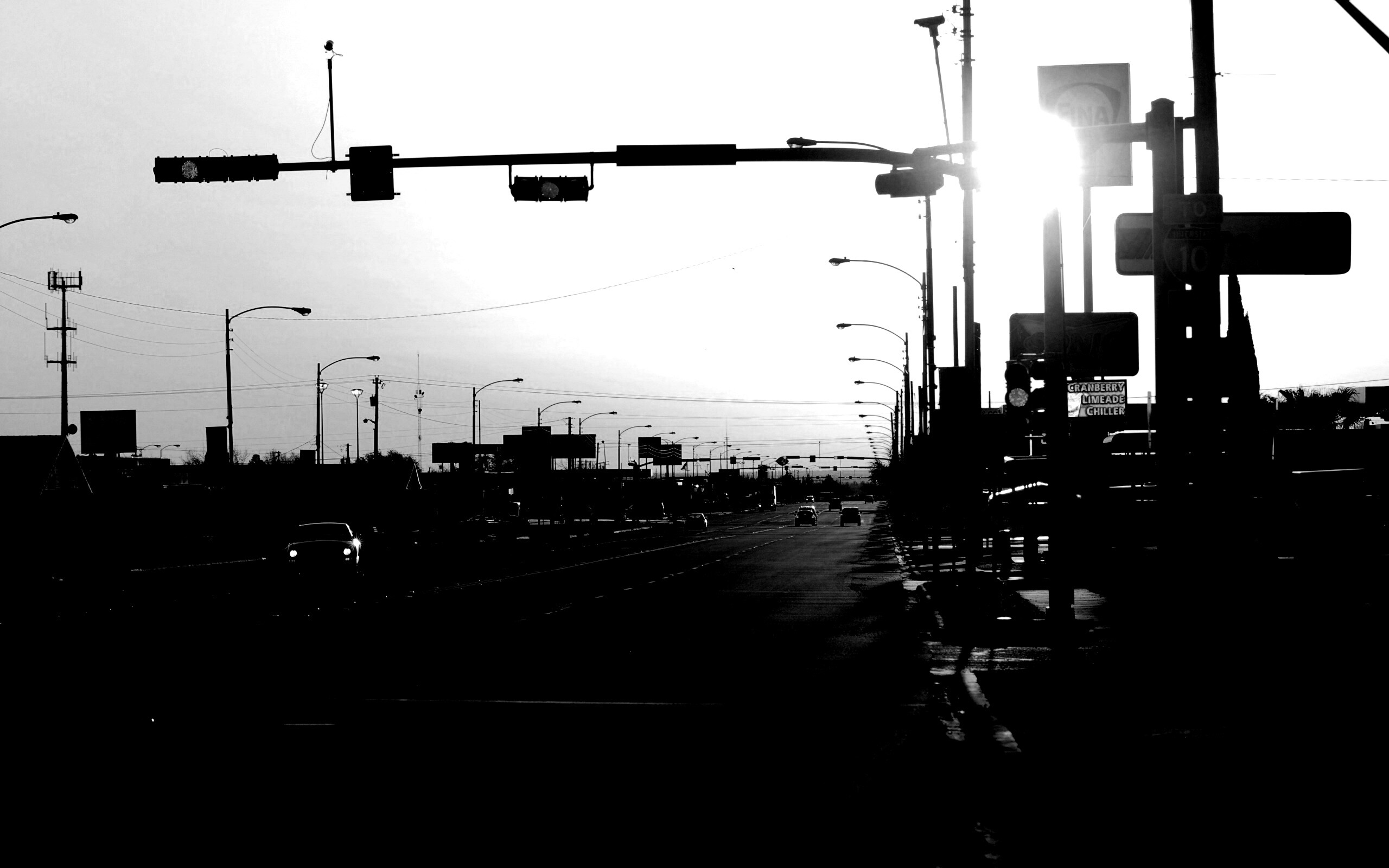 Закат в Лос Анджелесе обои