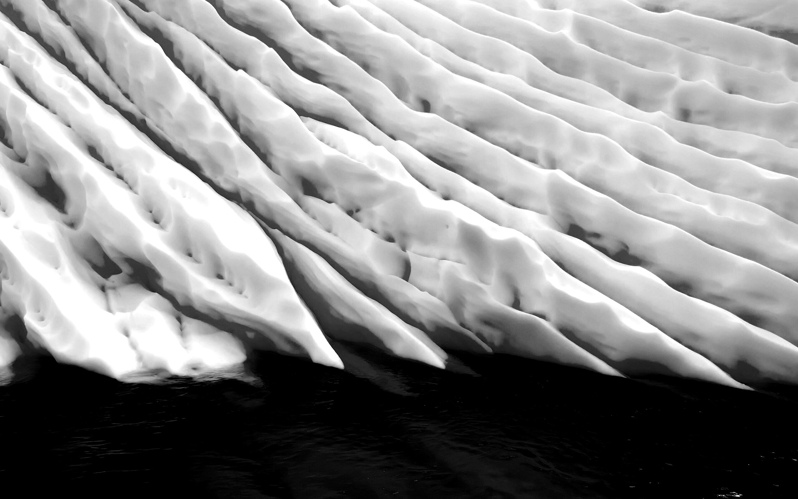 Борозды во льду обои