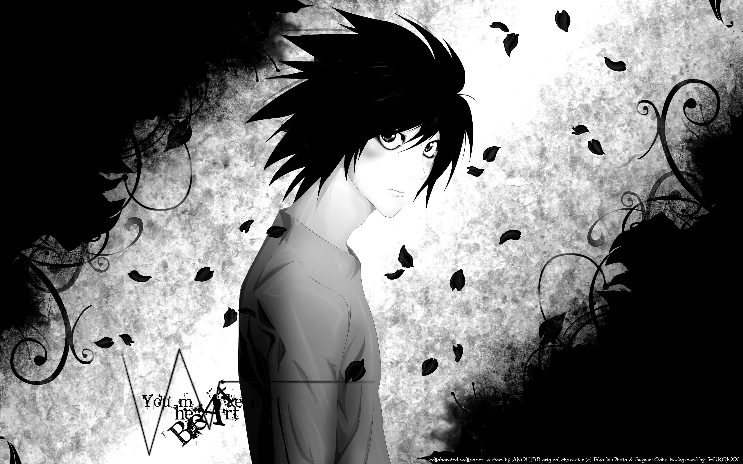 Тетрадь смерти, фанарт обои