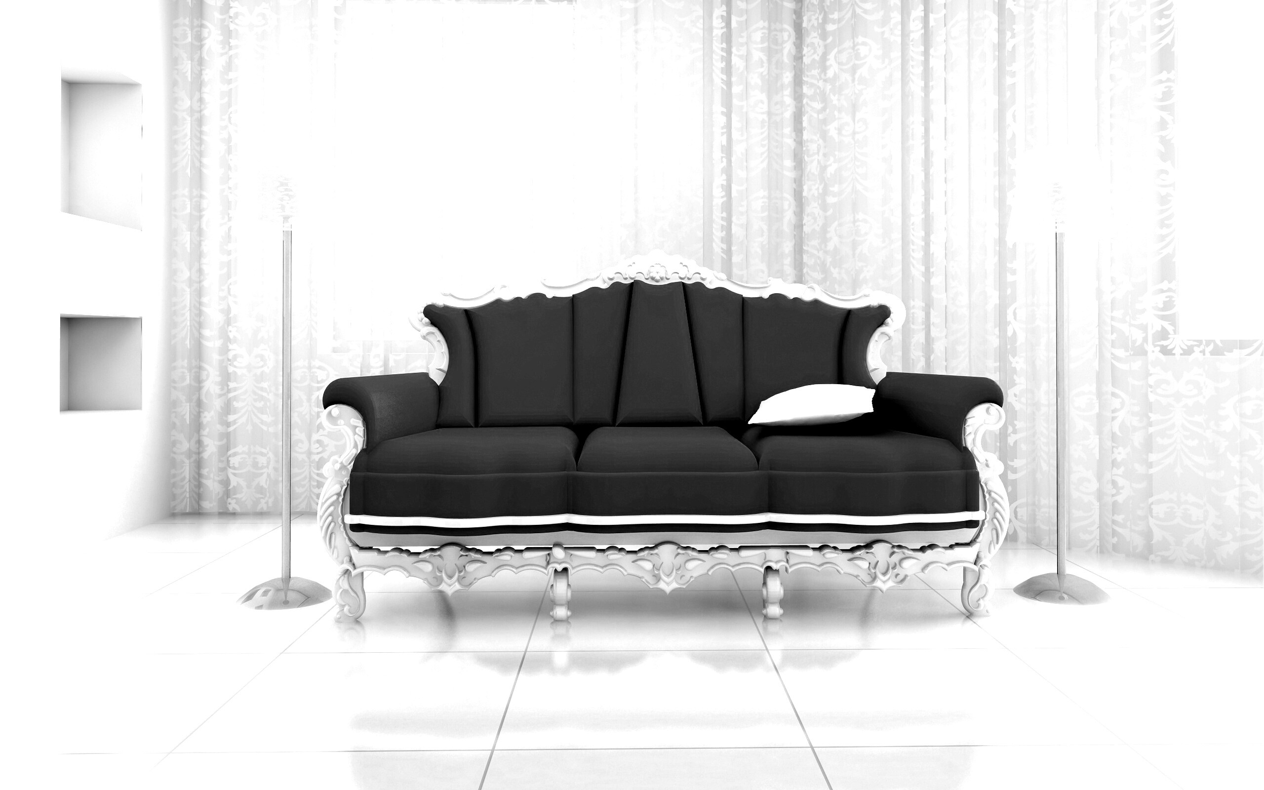 Диван в стиле ампир обои