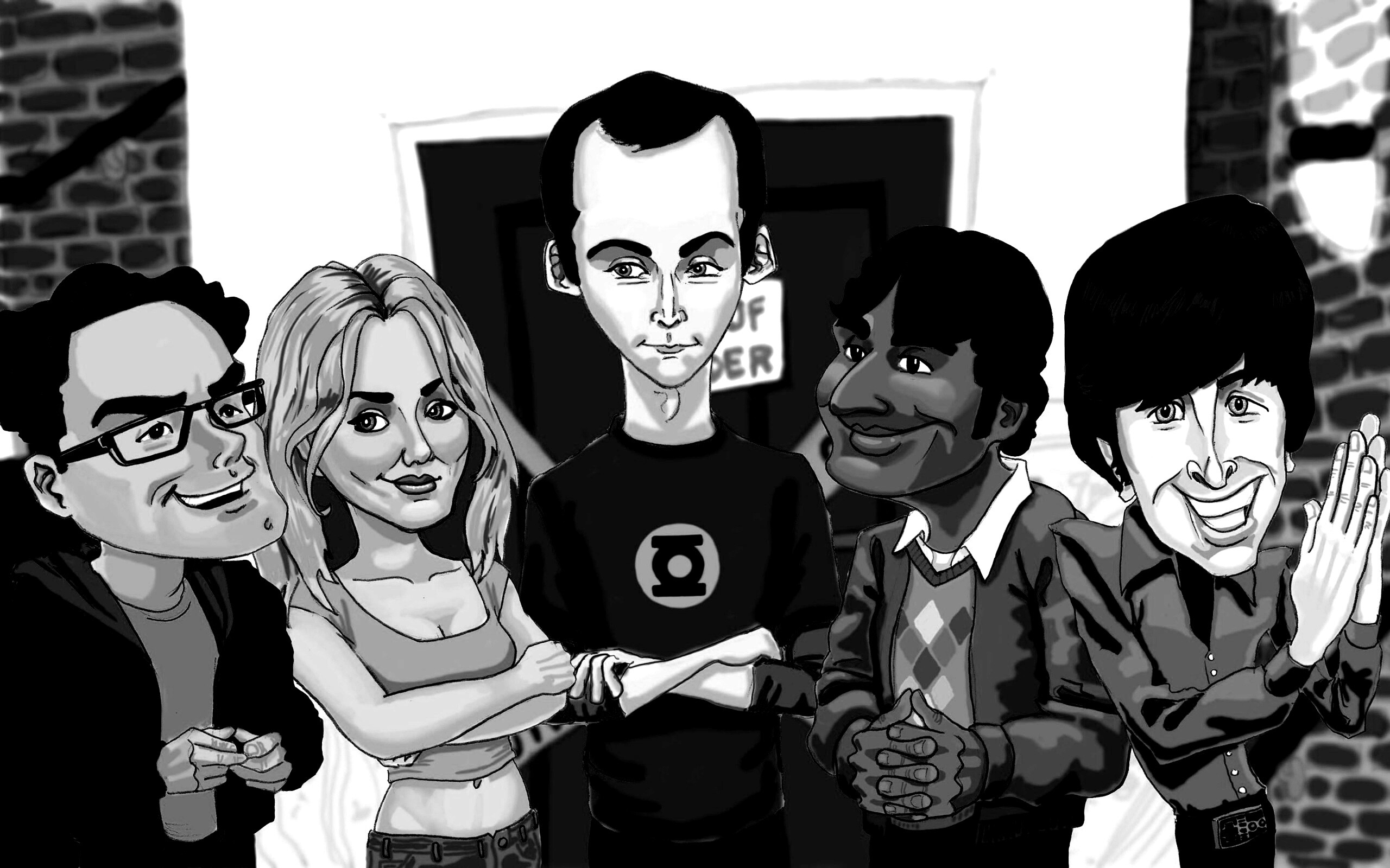 Теория большого взрыва (рисунок) обои