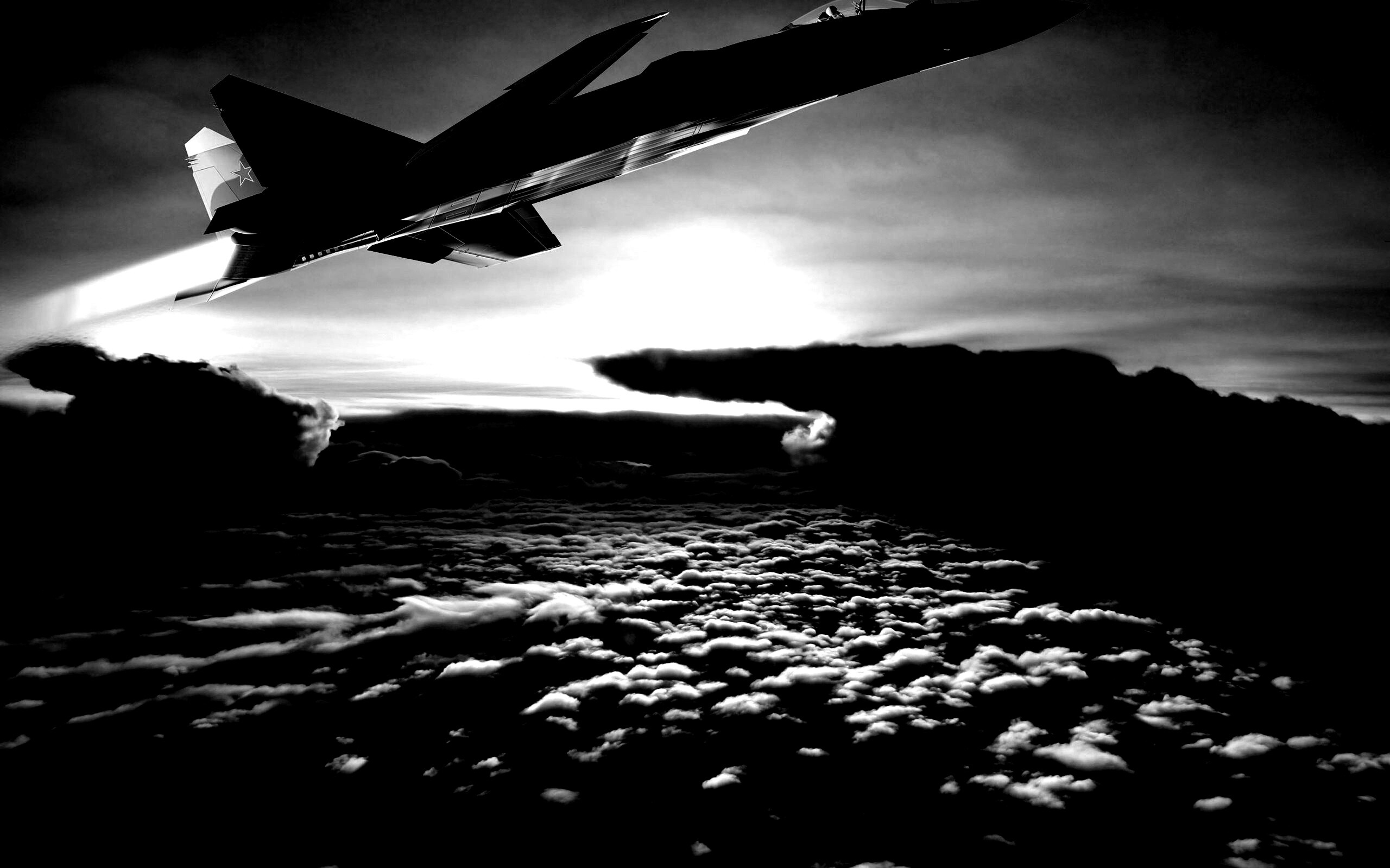 Истребители в небе обои