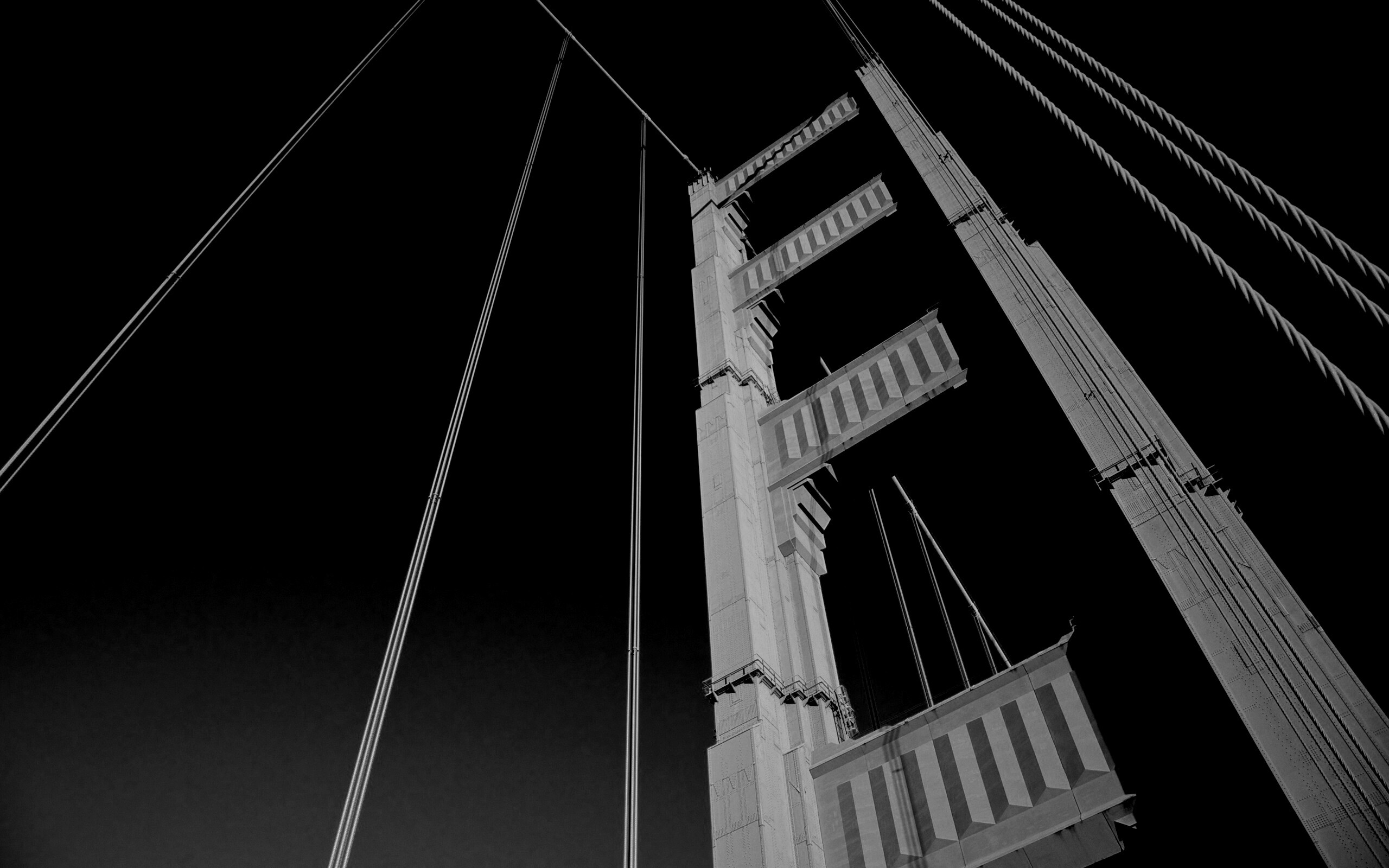 Опора моста Золотые Ворота обои