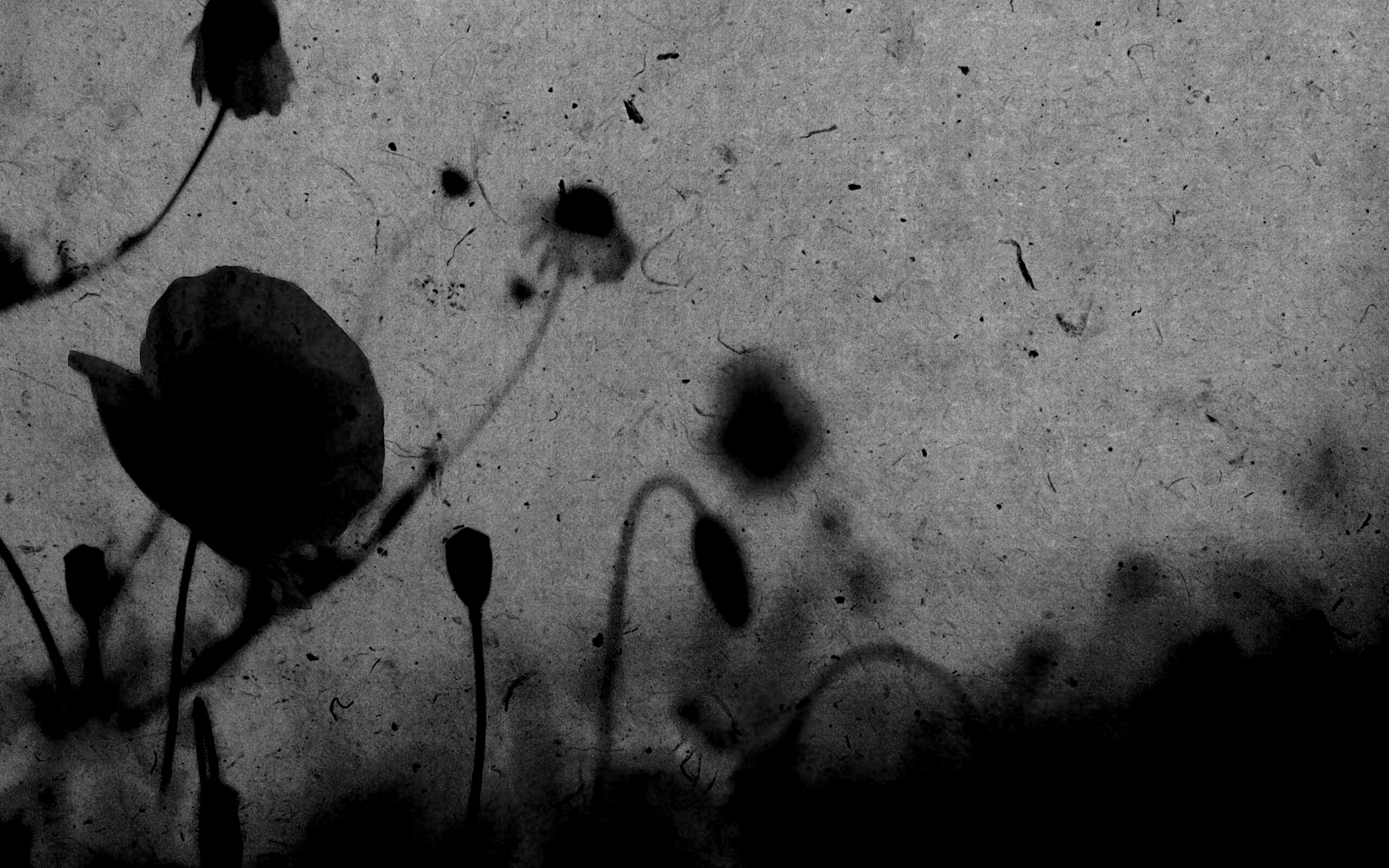 Кровавые цветы в стиле ретро обои