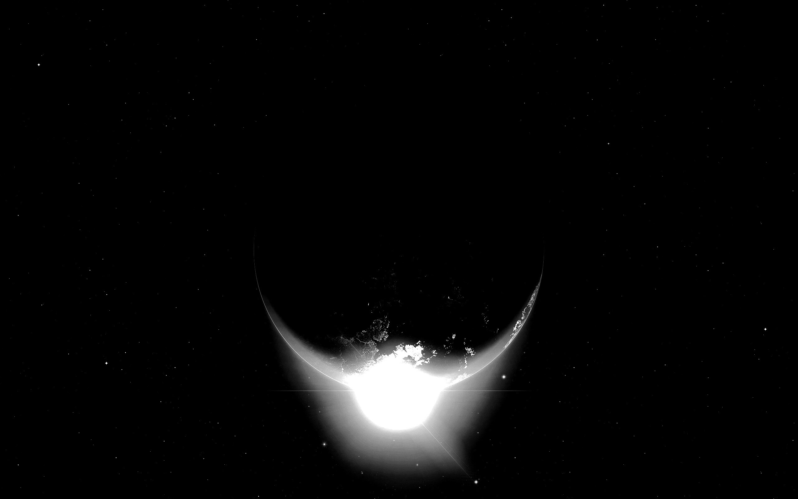 Восход виден из космоса обои