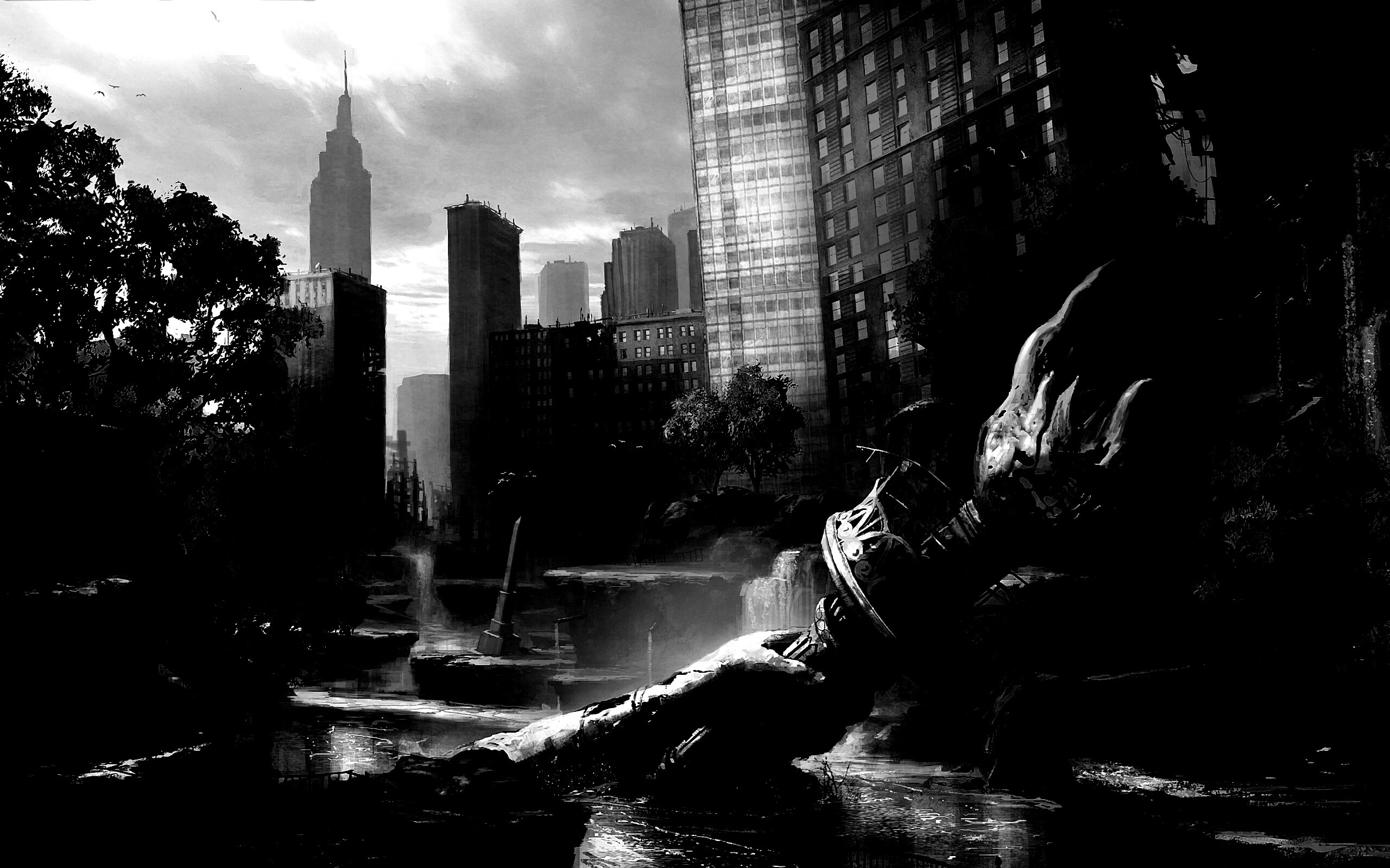 Руины статуи свободы обои