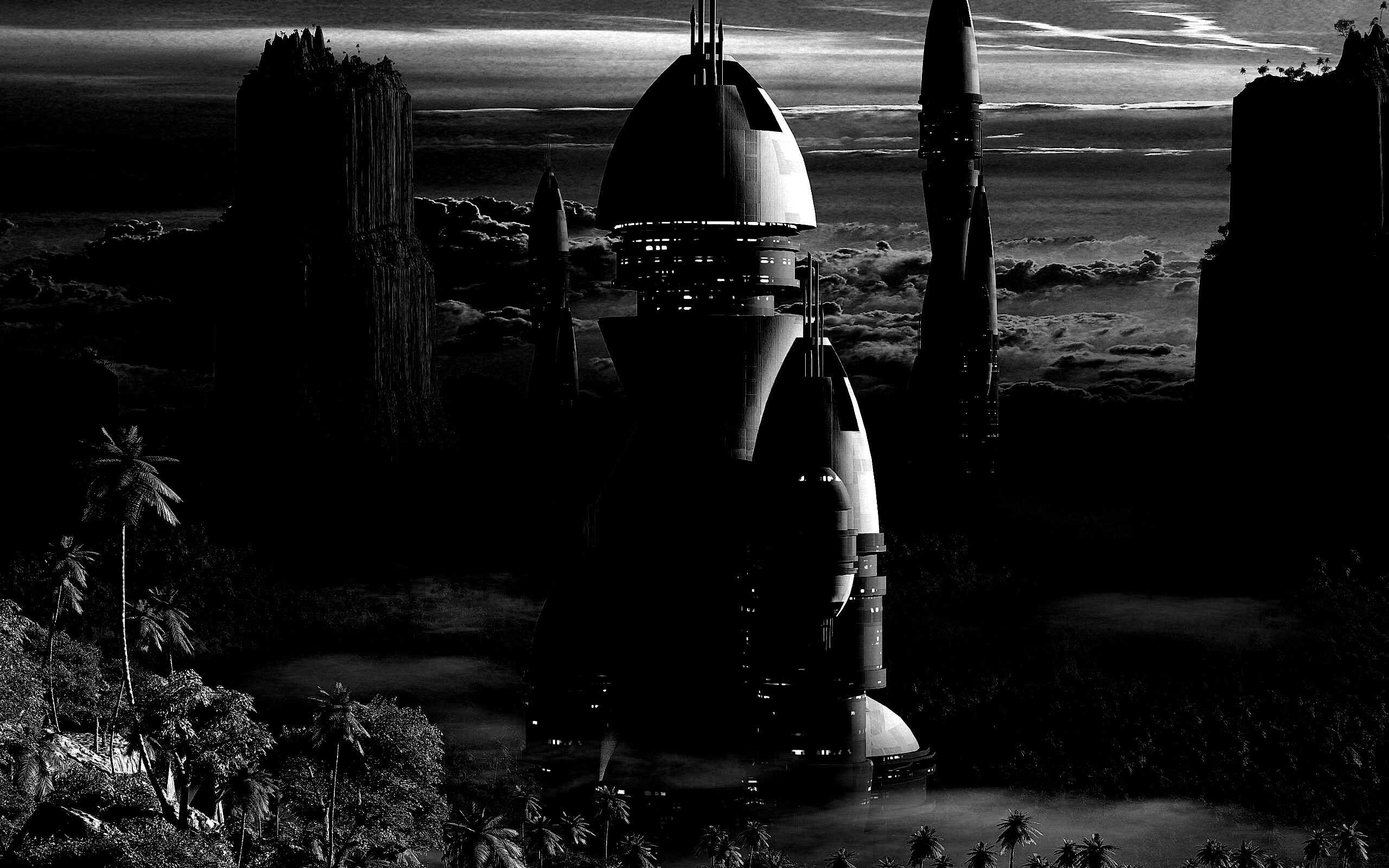 Город будущего обои