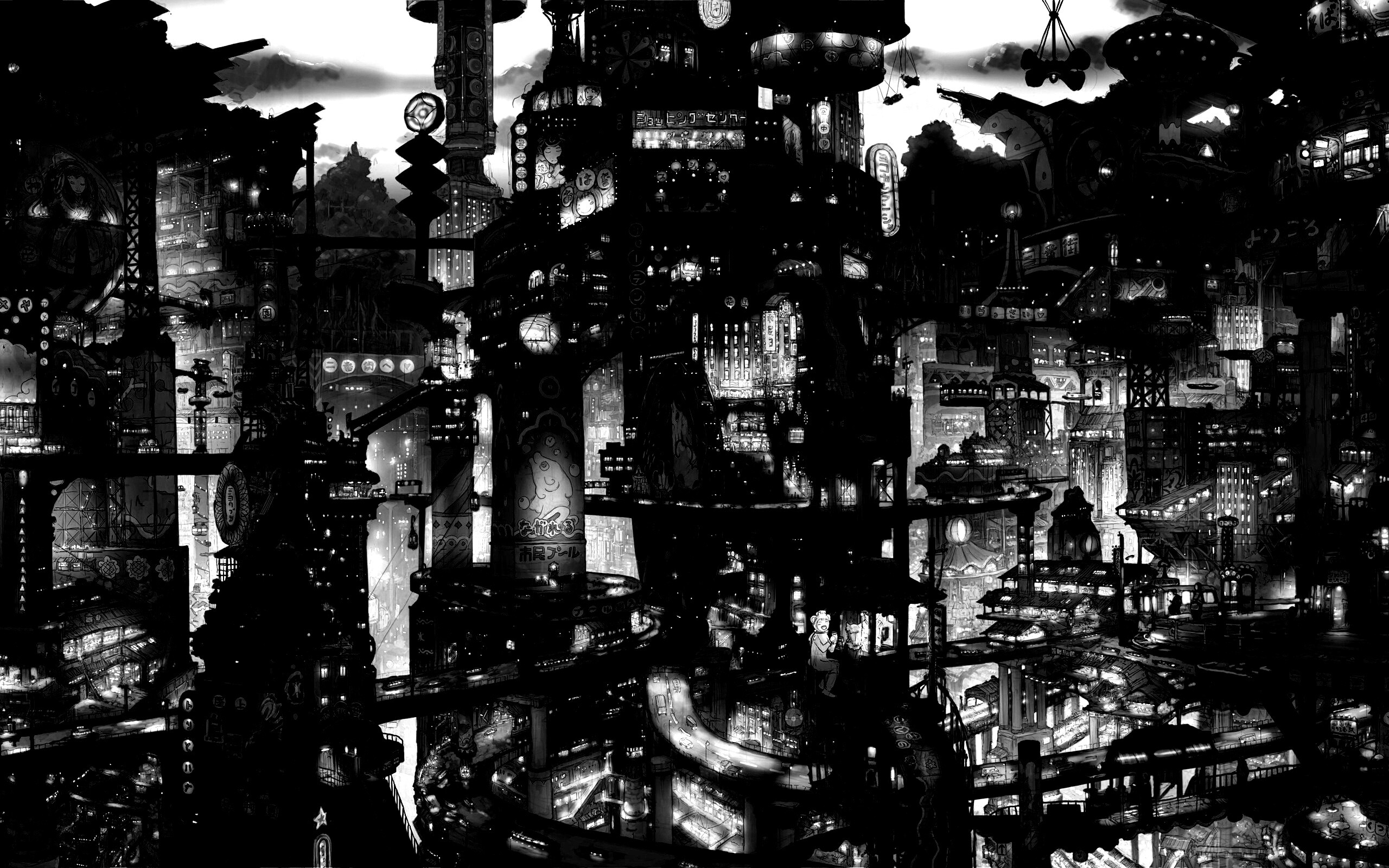 Город будущего обои