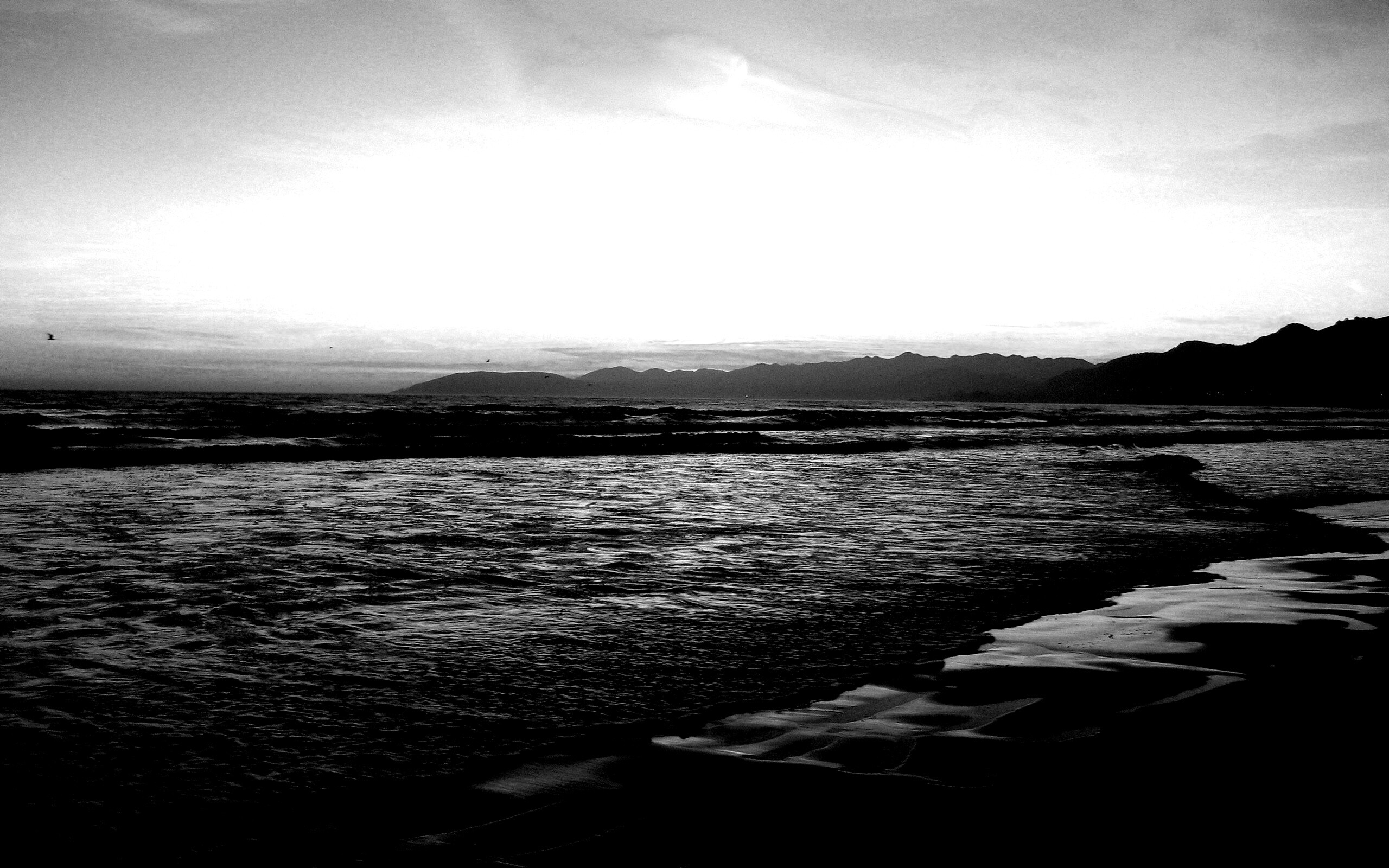 Восход на море обои