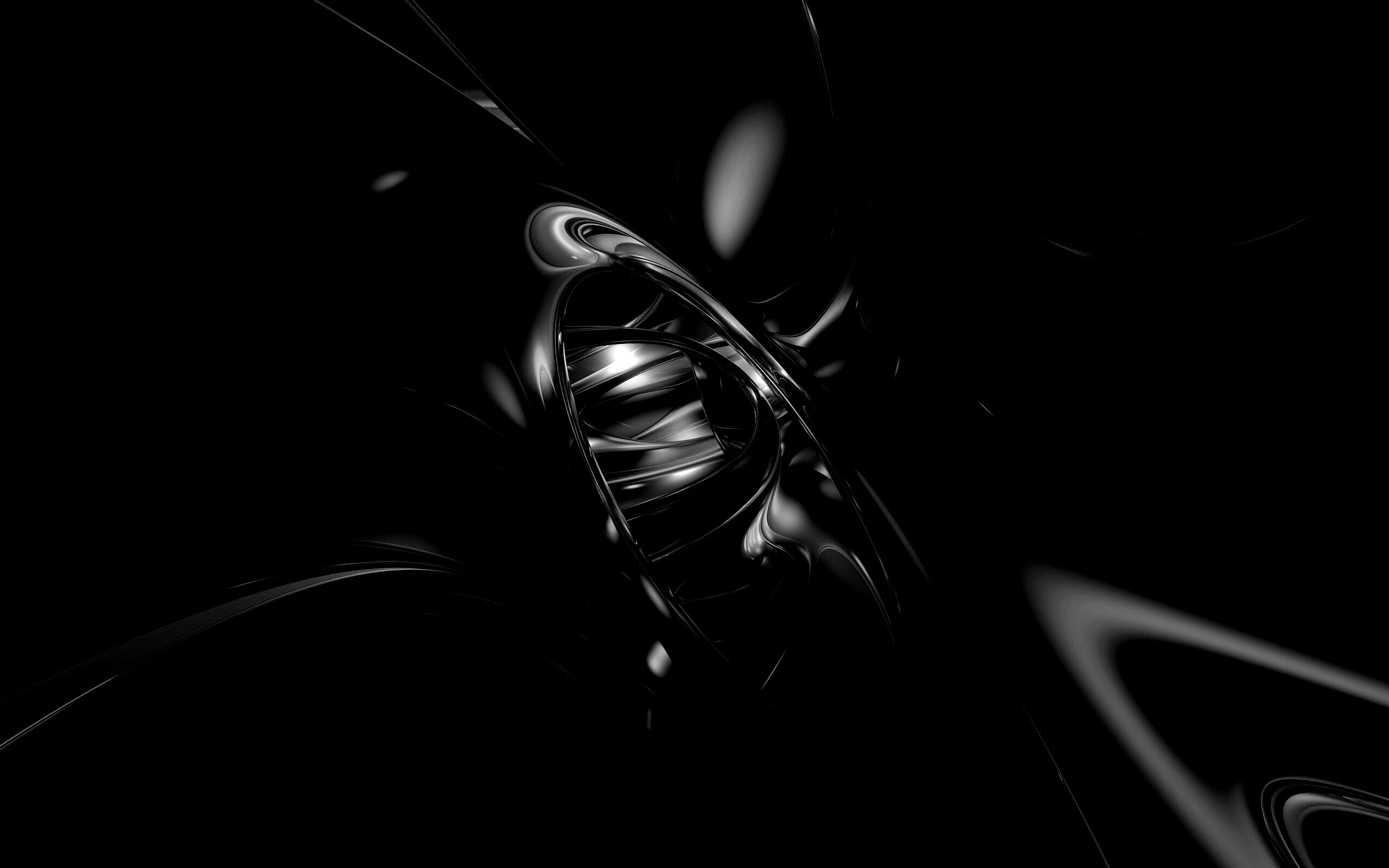 Темная переливчатая абстракция обои