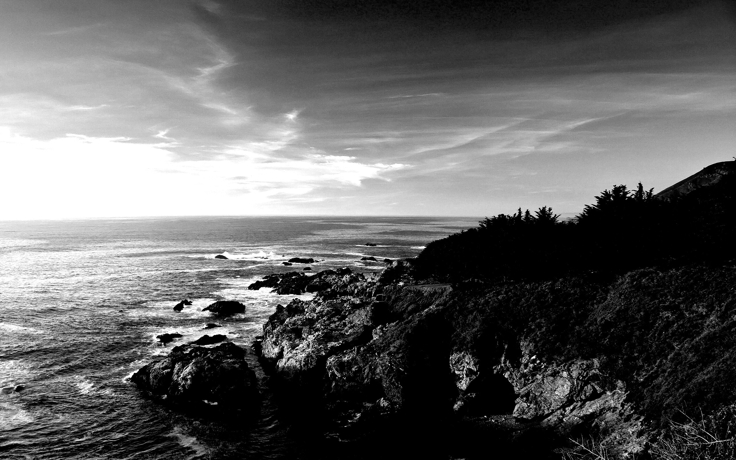 Скалистый берег обои