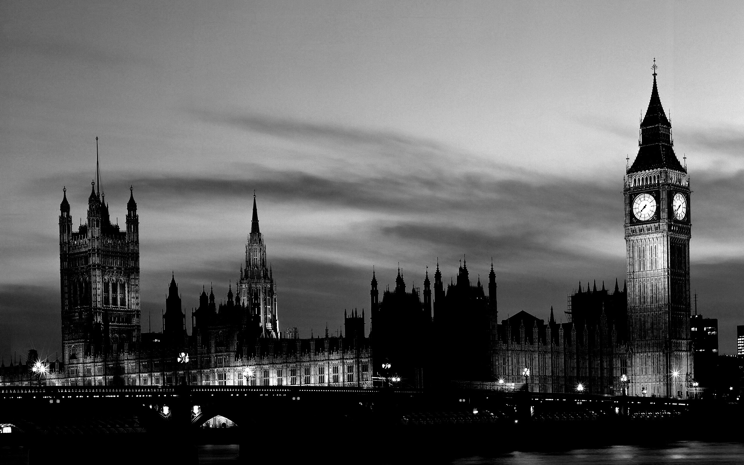 Биг Бен и здание парламента ночью обои