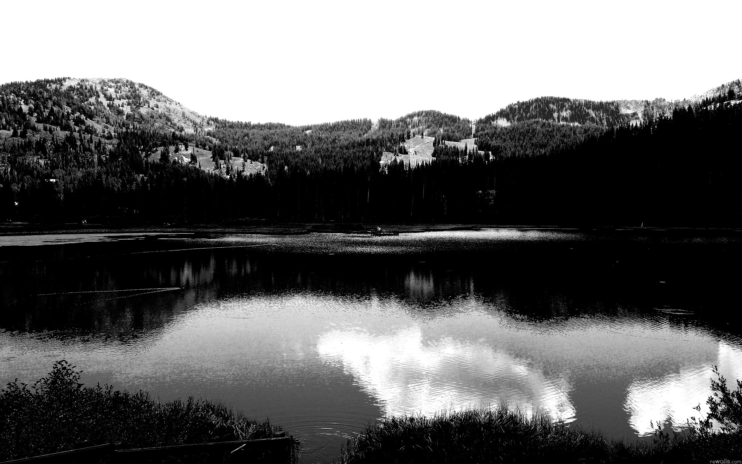 Горное озеро обои