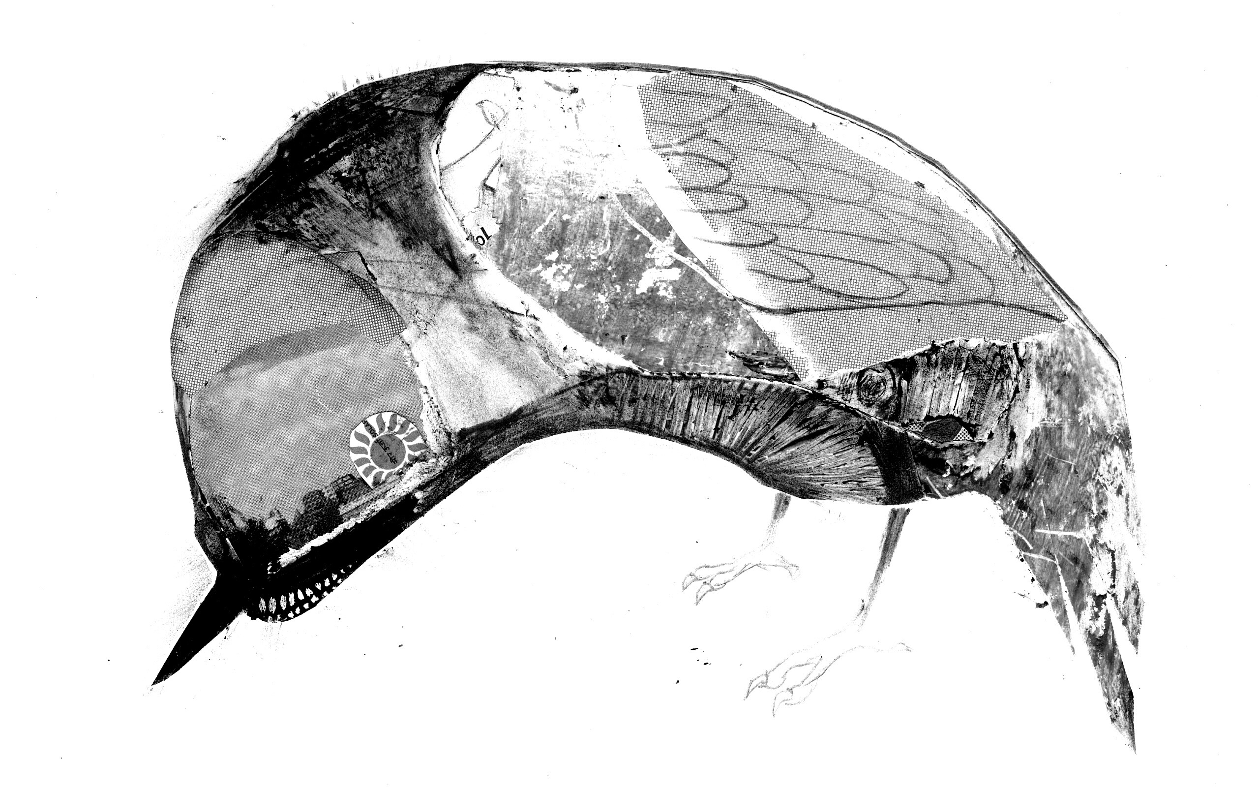 Аппликация Стефана Томпсона "Птица" обои