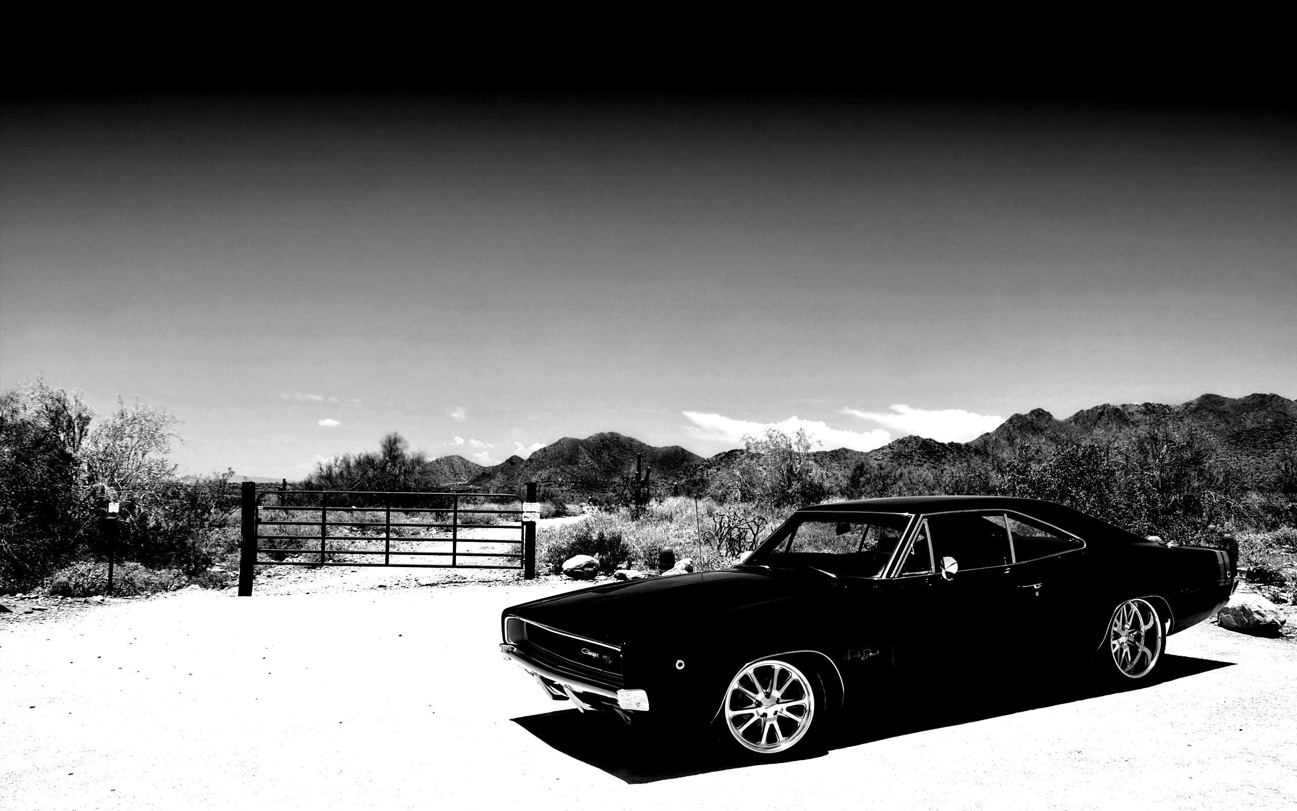 Мускулкар под палящим солнцем обои