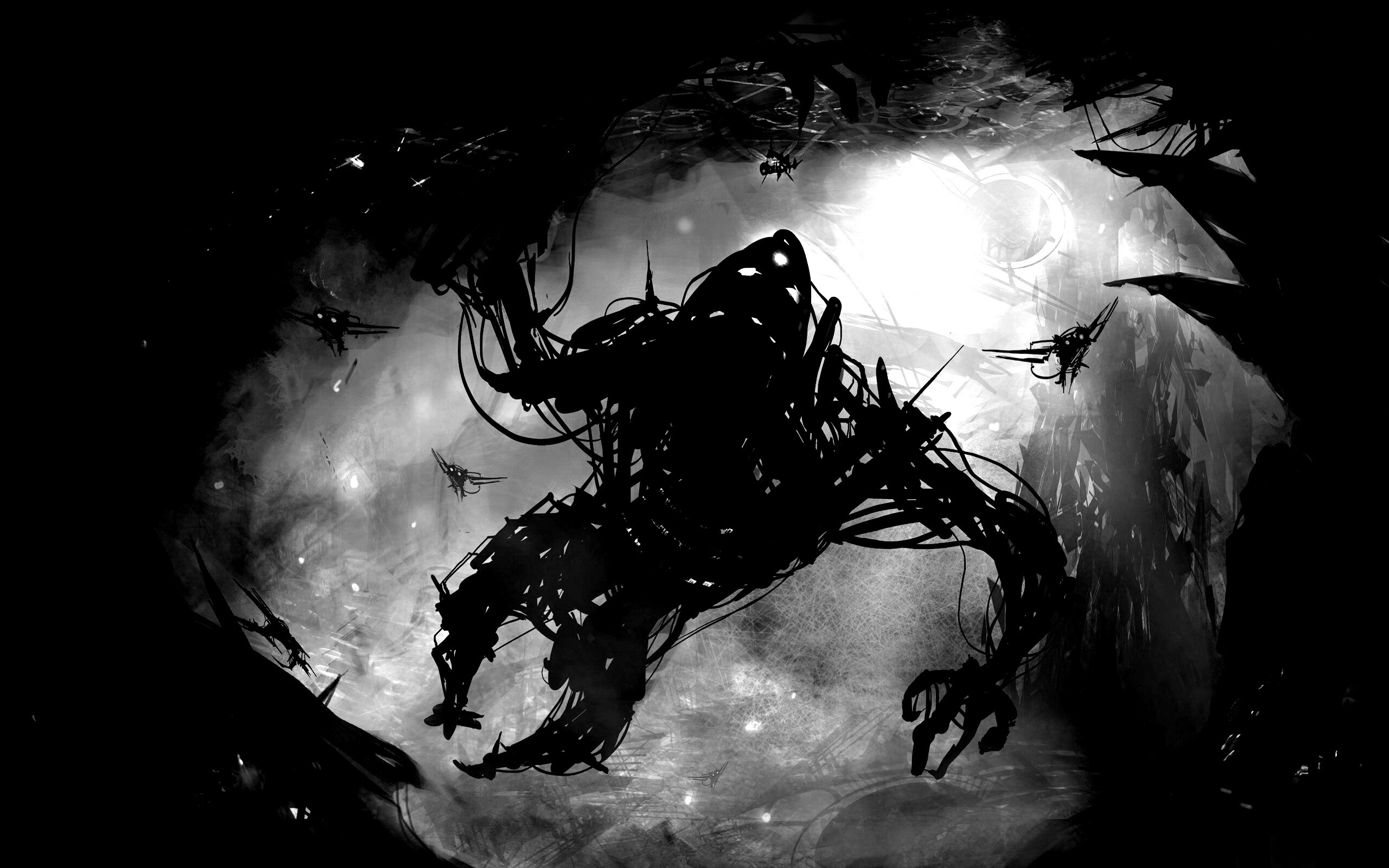 Подзёмный темный монстр обои