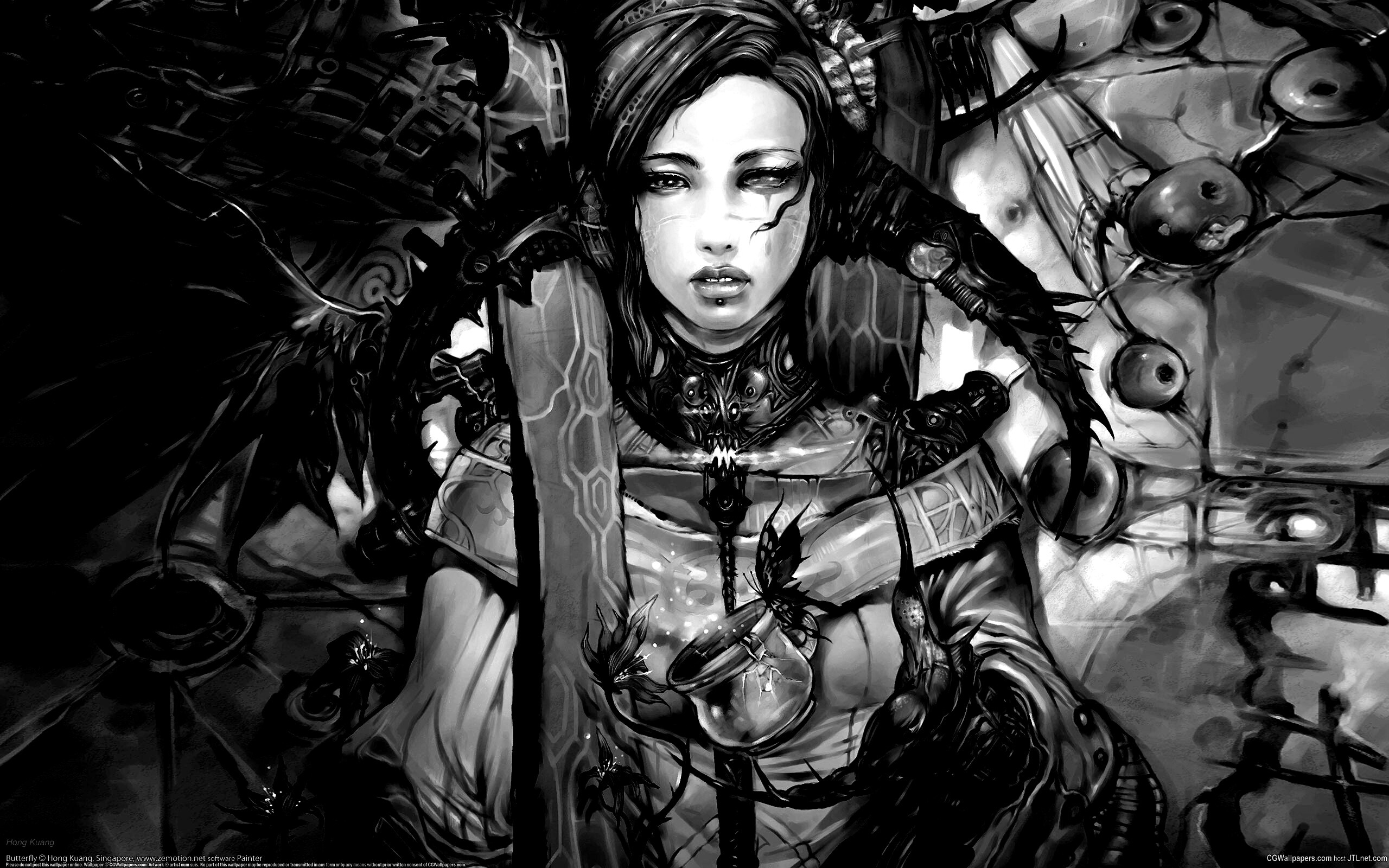 Странная девушка обои