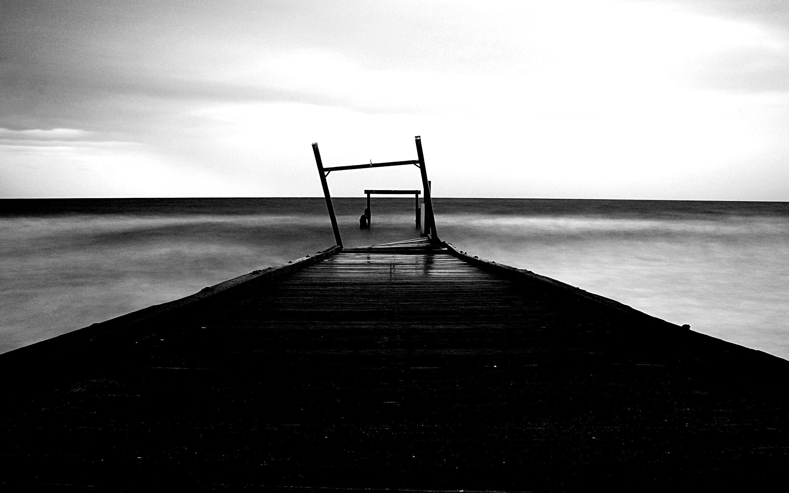 Мостки до горизонта обои