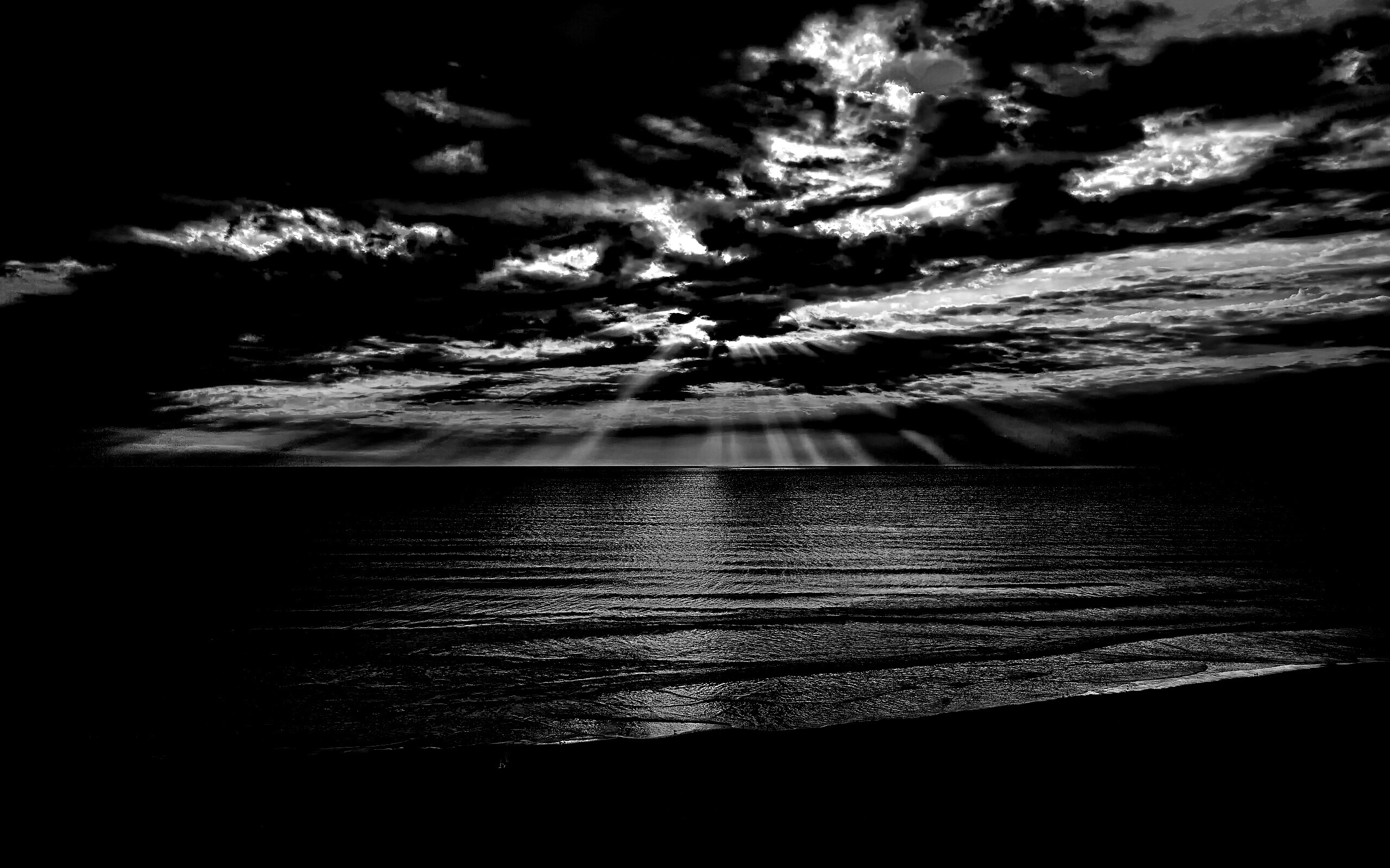 Красивый закатный берег обои