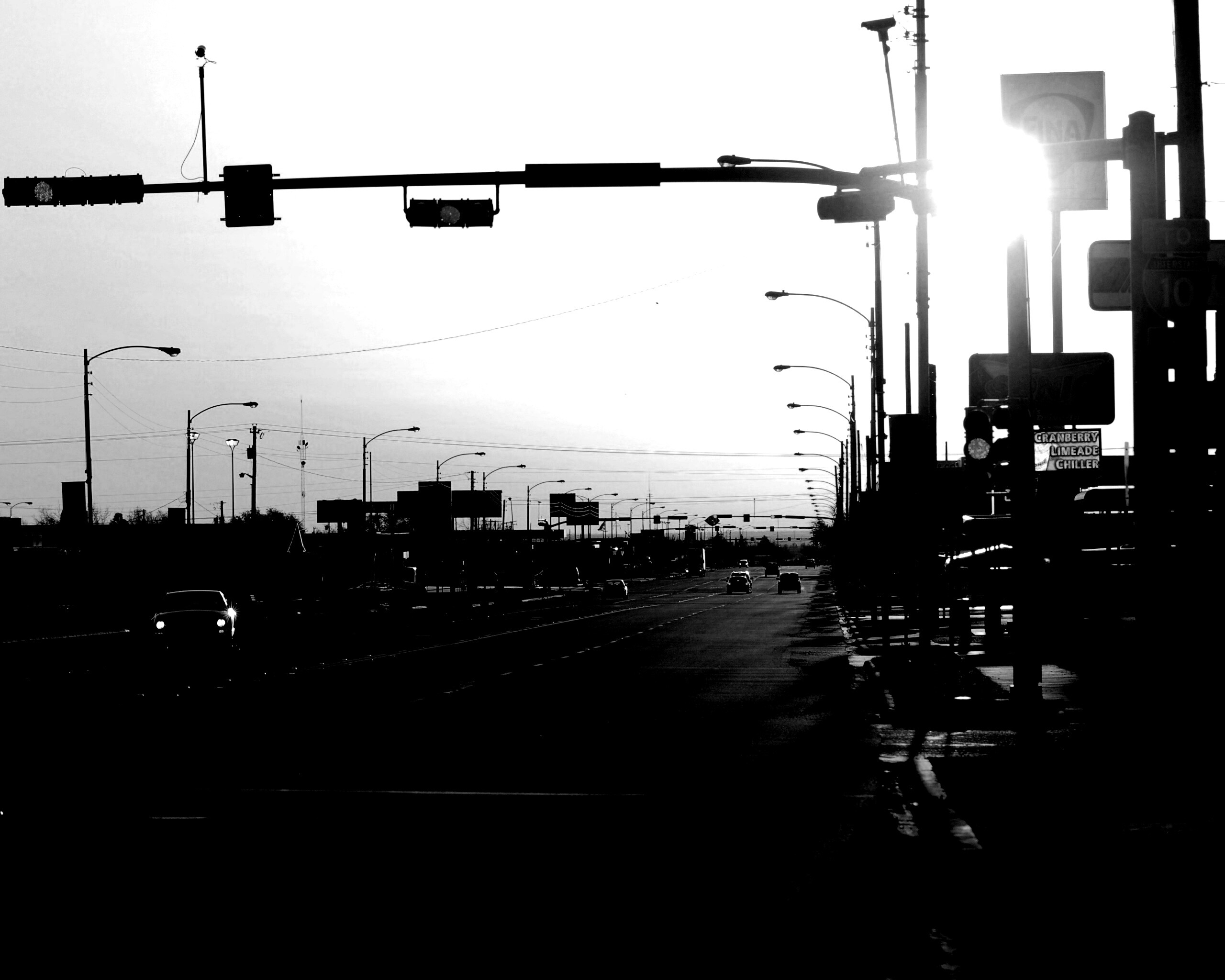 Закат в Лос Анджелесе обои