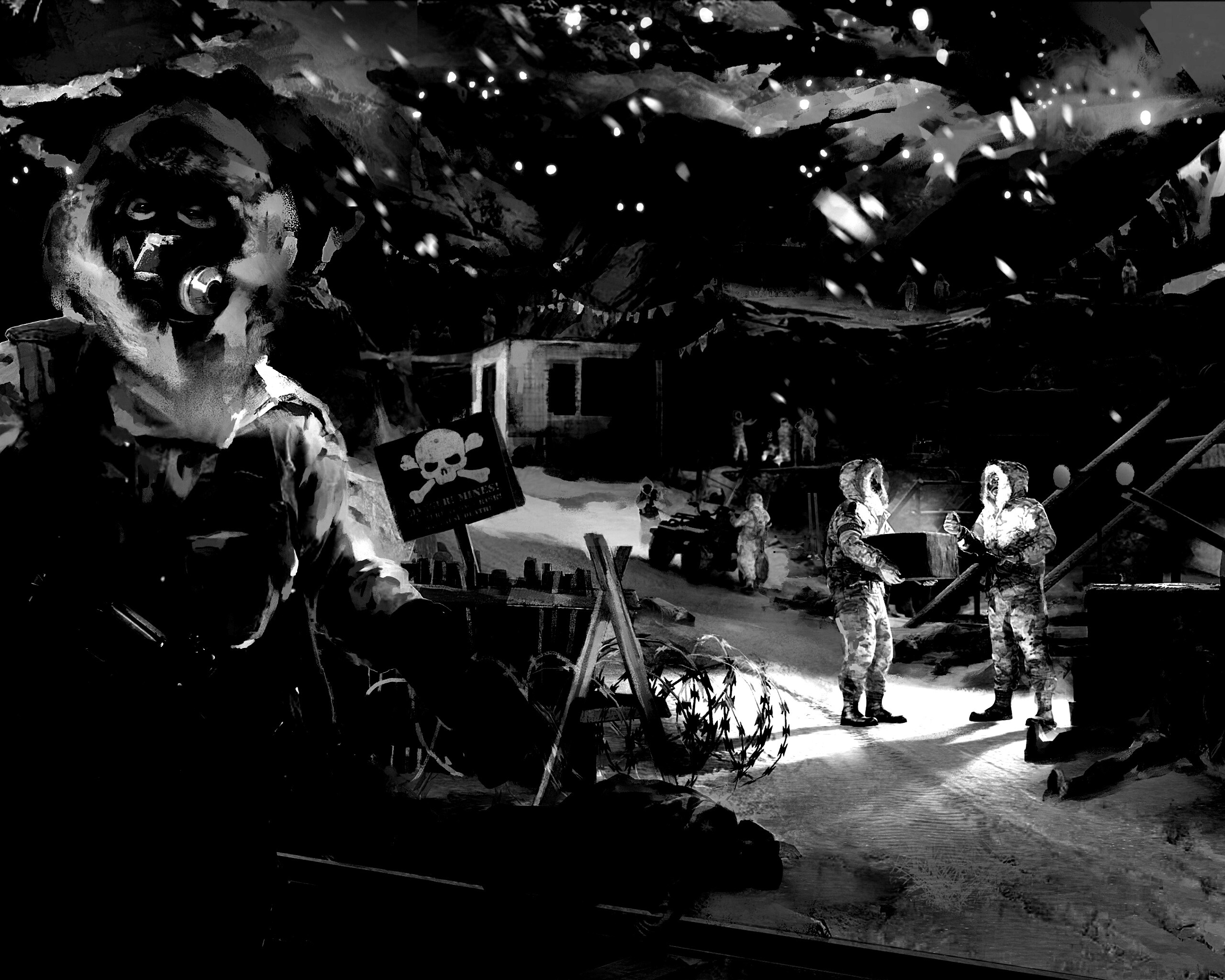 Снежно и опасно обои