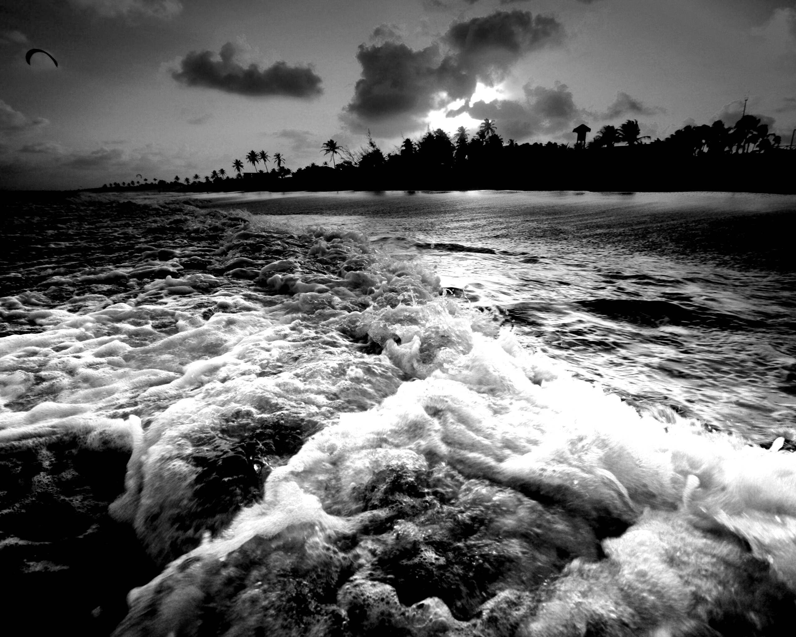 Огненный пляж обои