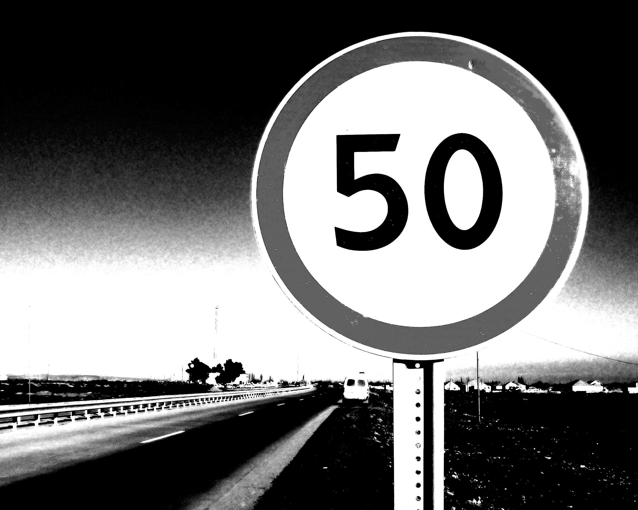 Ограничение скорости 50 км/ч обои