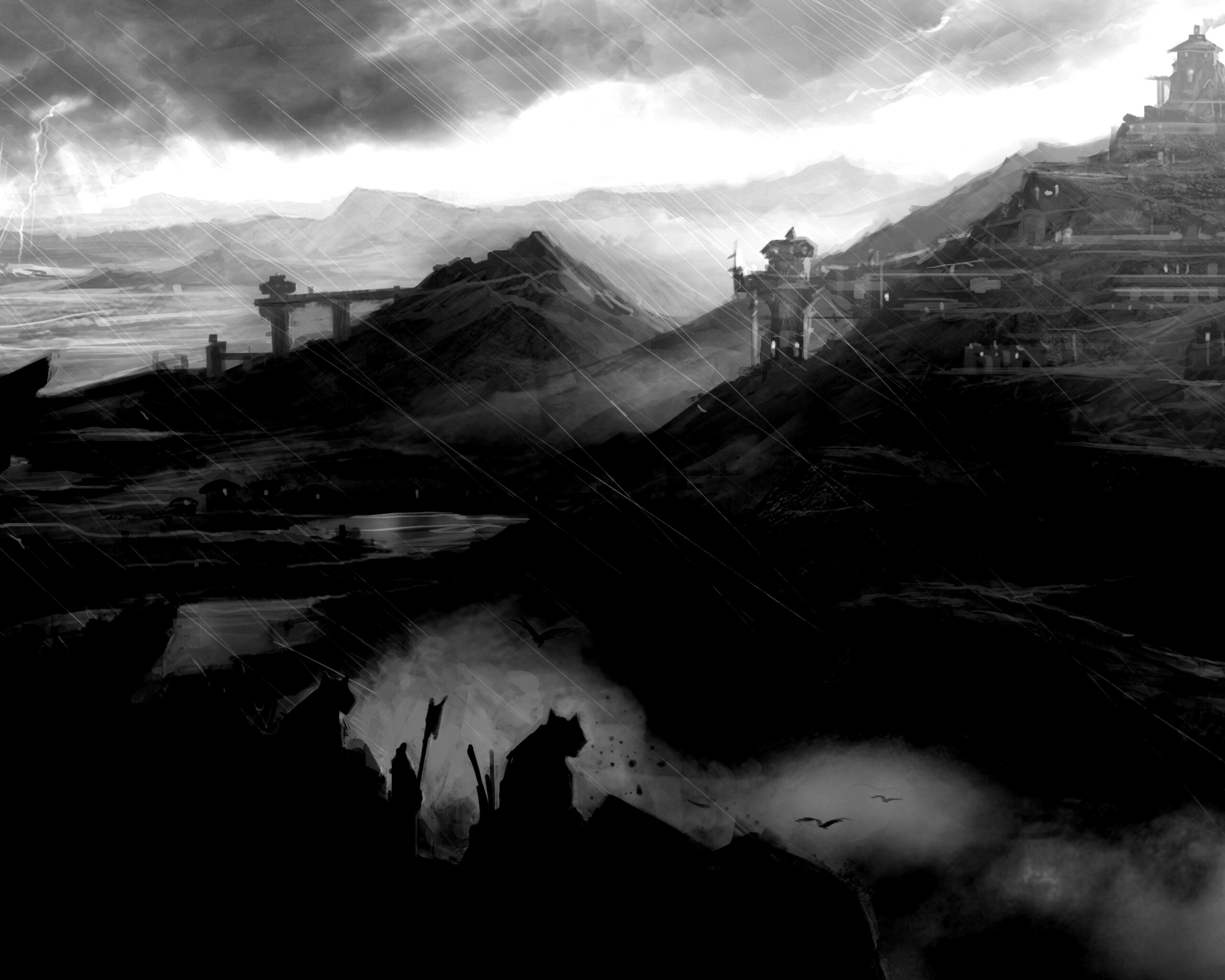 Пейзаж из Dragon Age 2 обои