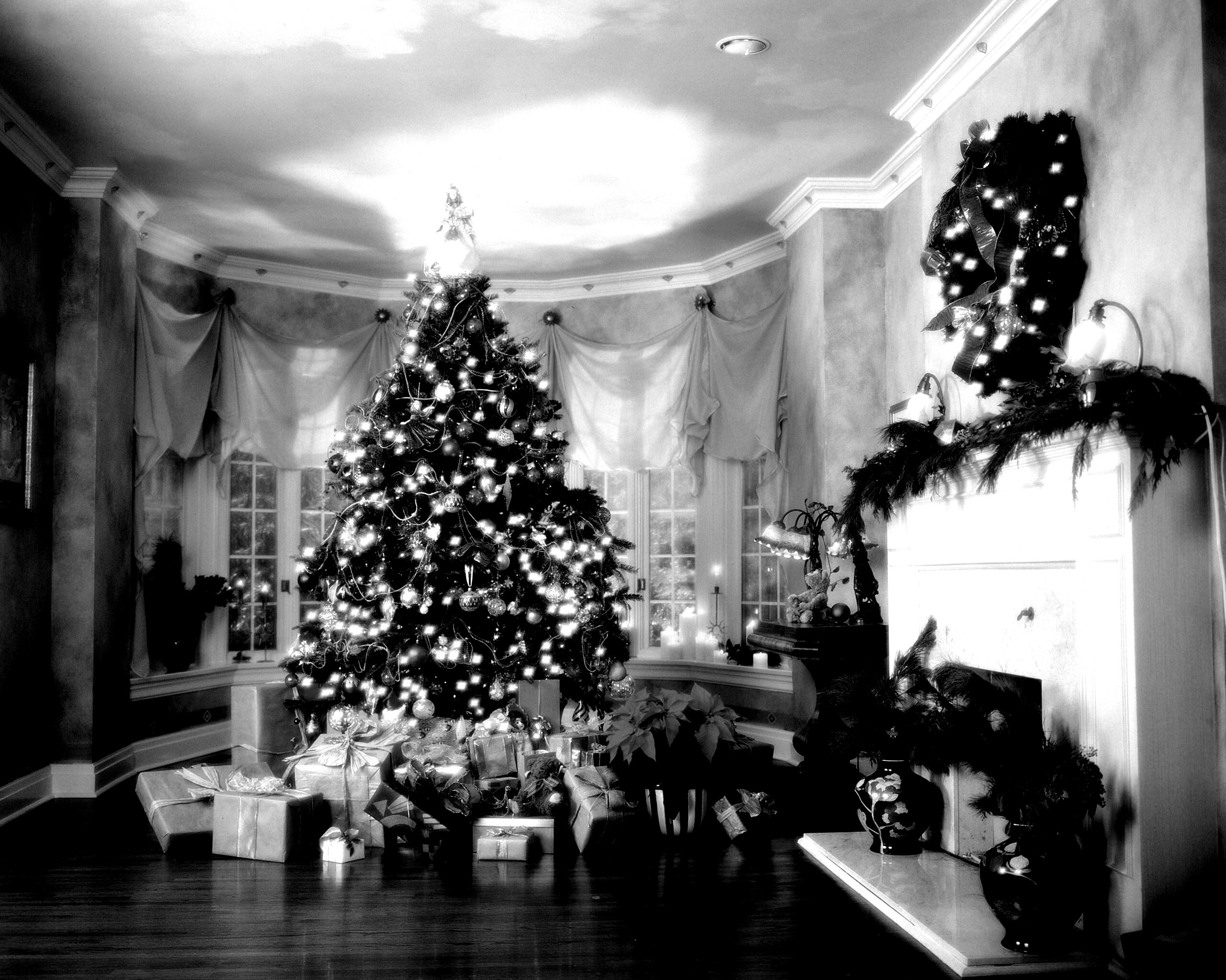 Подарки под ёлкой обои